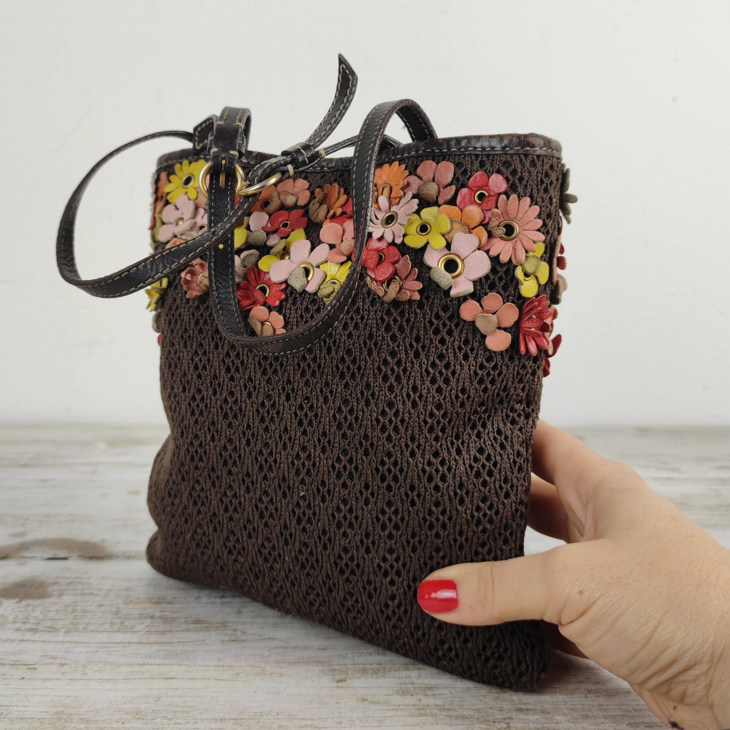 Mini borsa Miu Miu vintage con fiori