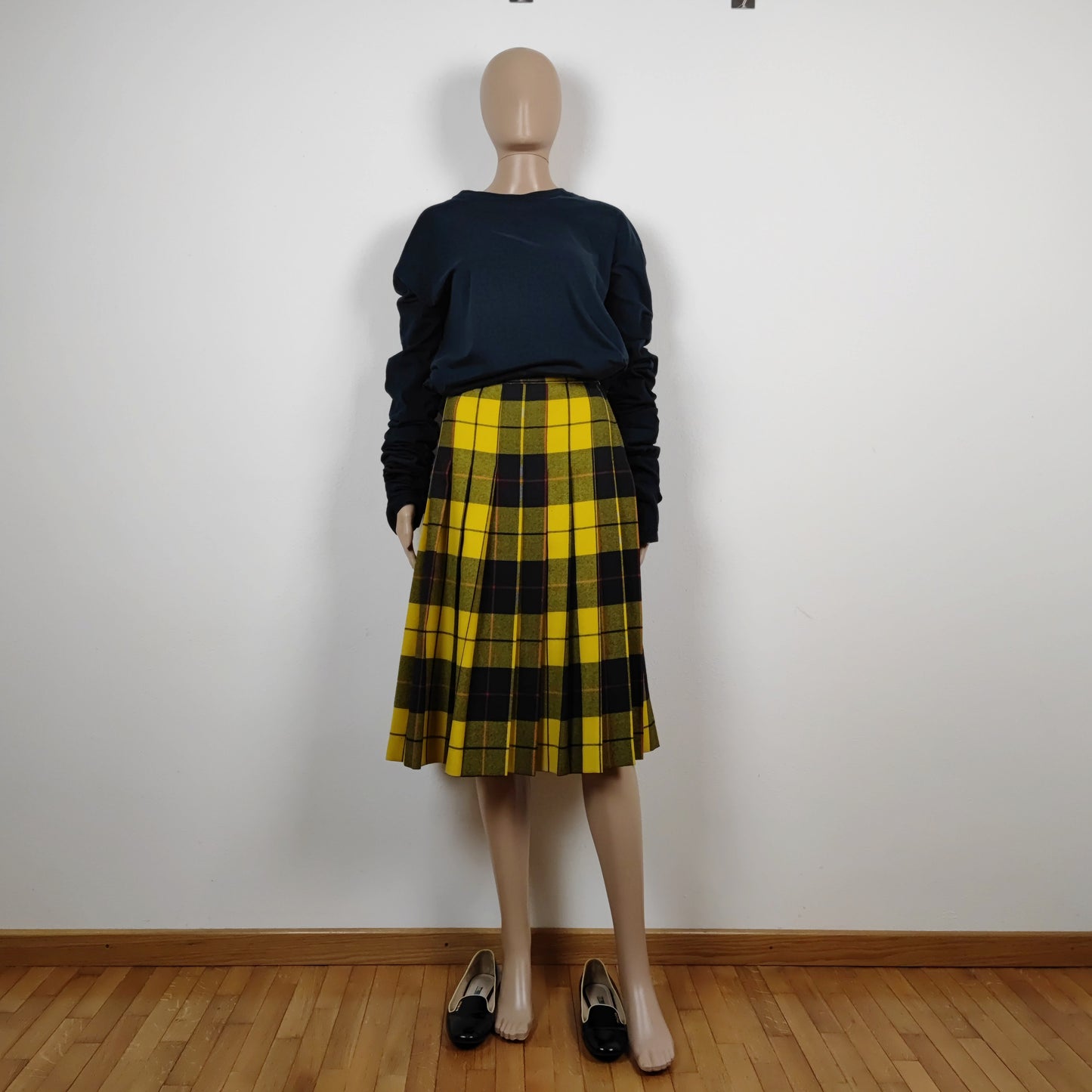 Gonna tartan giallo