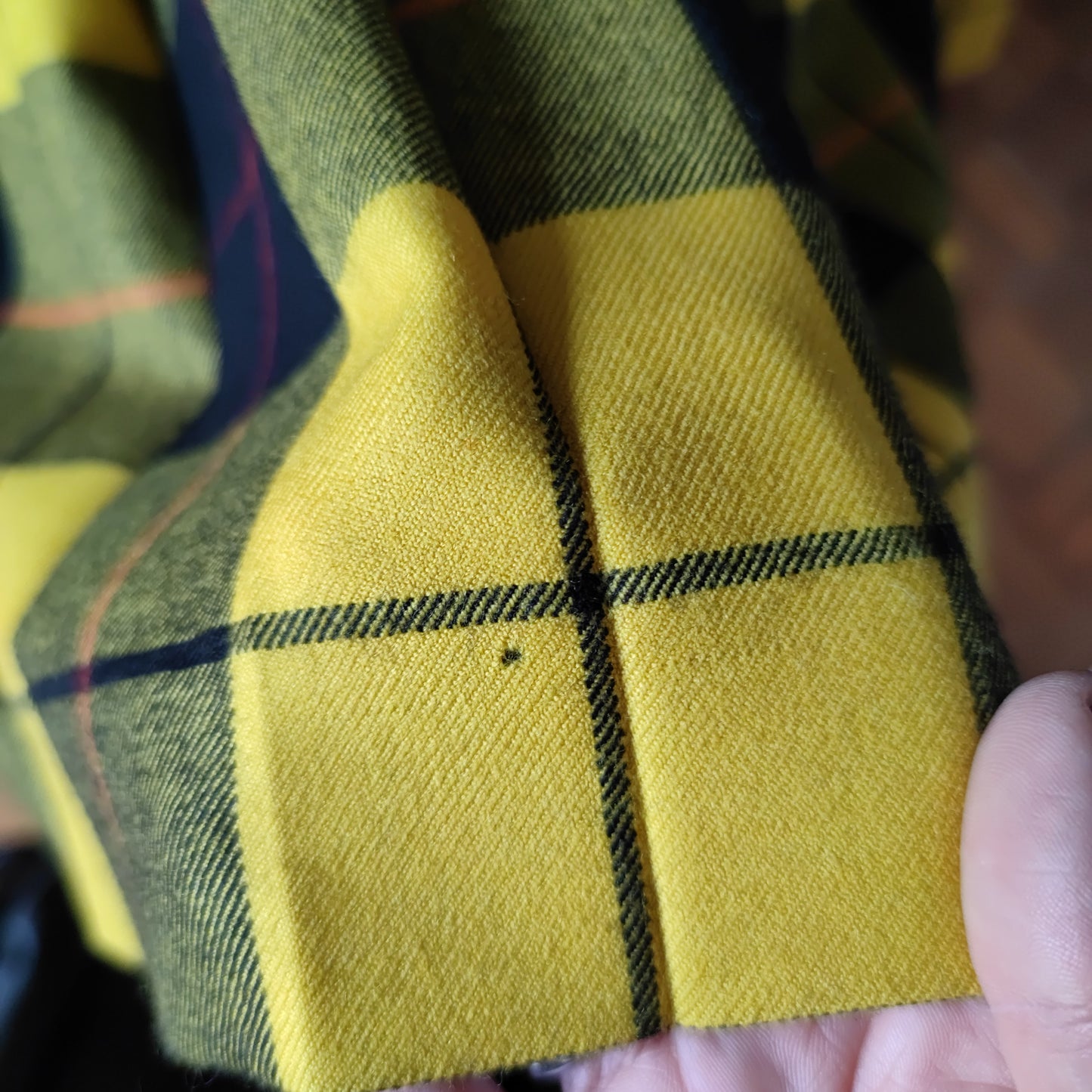 Gonna tartan giallo