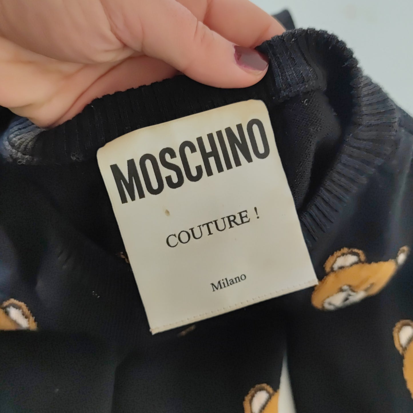 Maglione Moschino Couture teddy bear