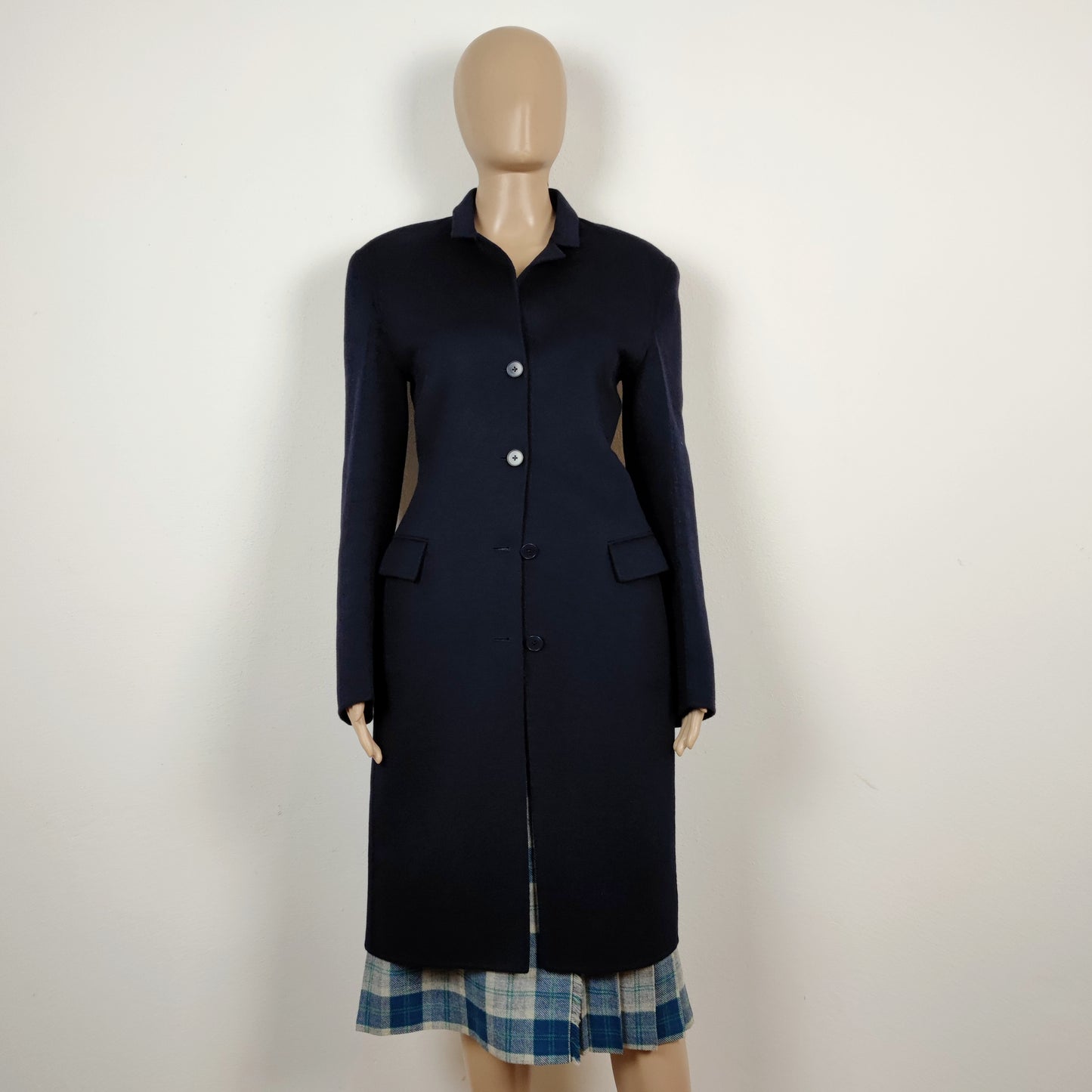 Cappotto blu Jil Sander fw2010 100%cashmere