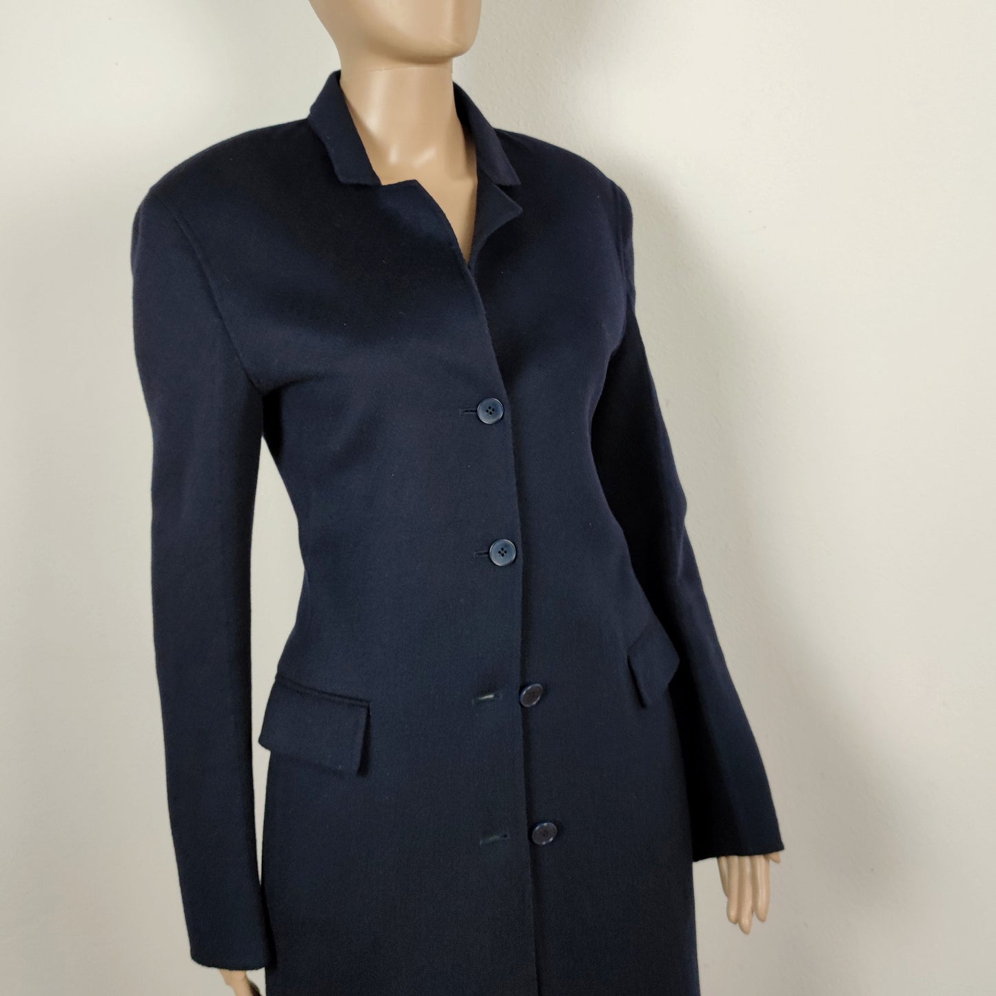 Cappotto blu Jil Sander fw2010 100%cashmere