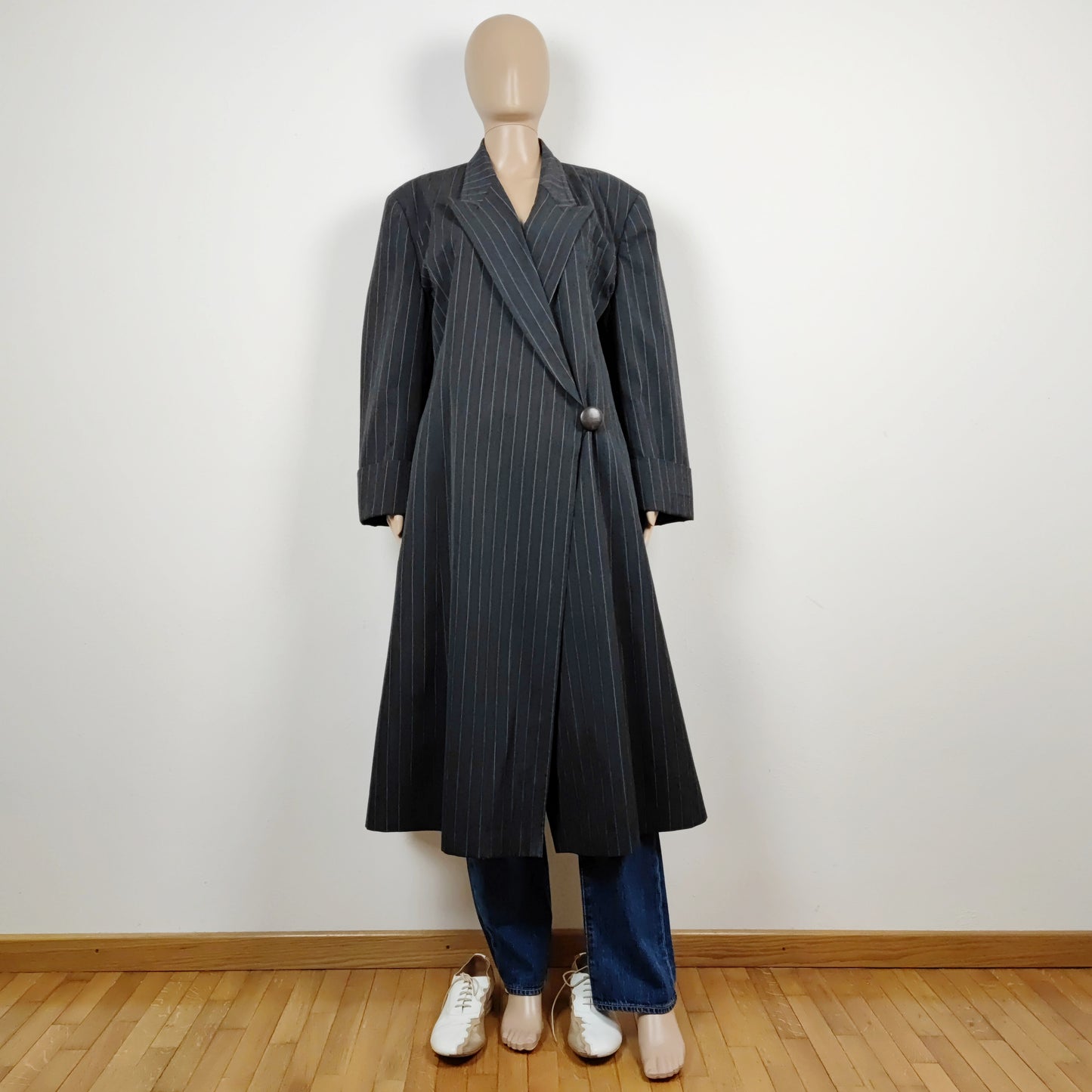 Cappotto gessato Comme des Garçons tricot