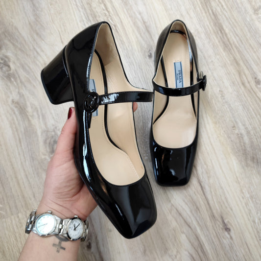 Mary Jane Prada vernice nera nr.36