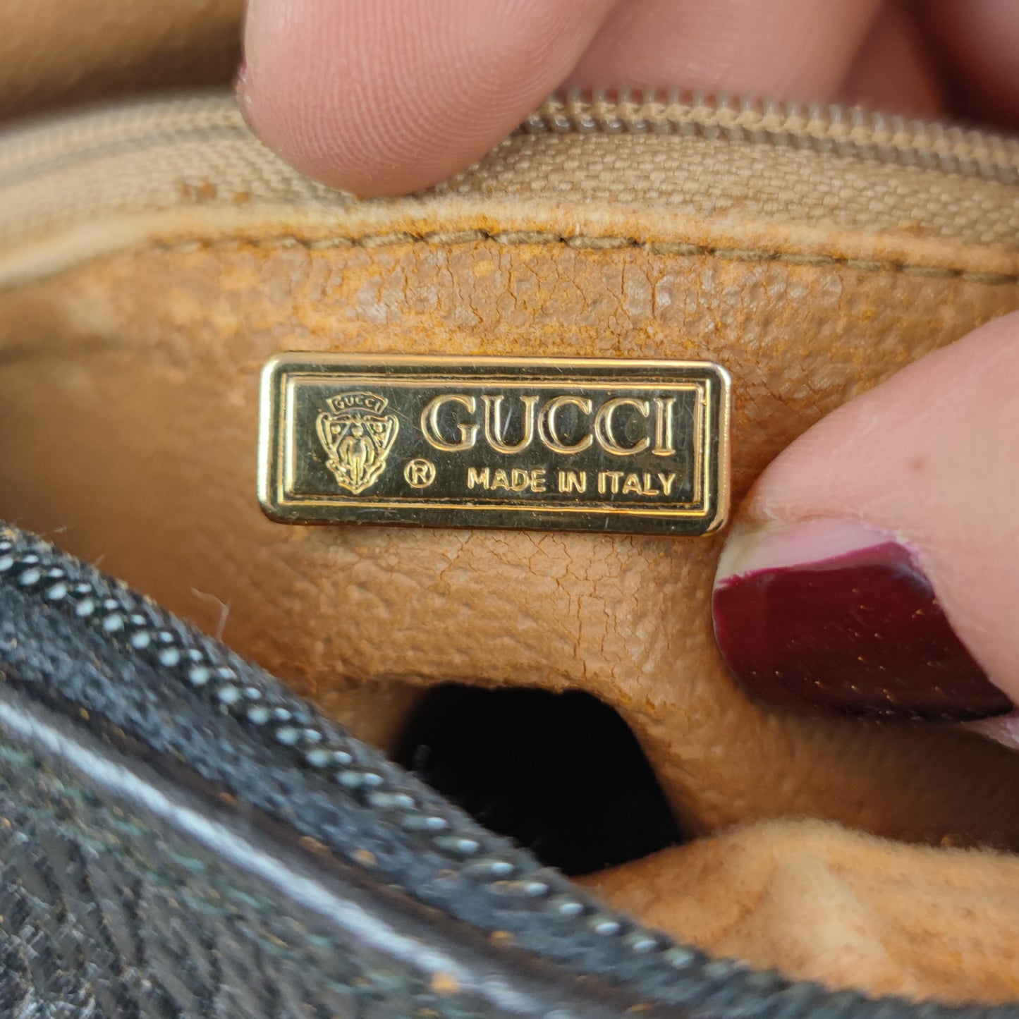 Borsa Gucci vintage pelle nera