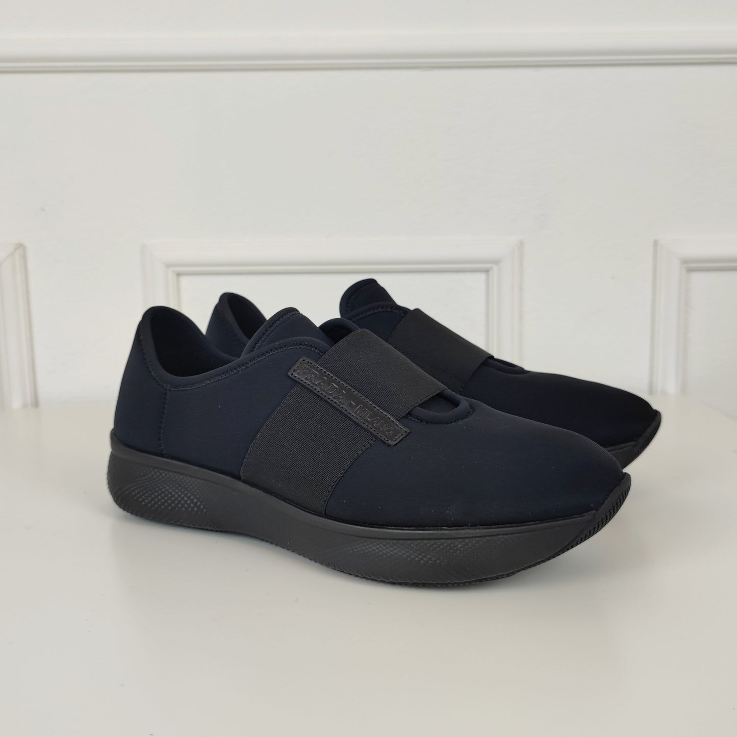 Sneakers Prada nere neoprene