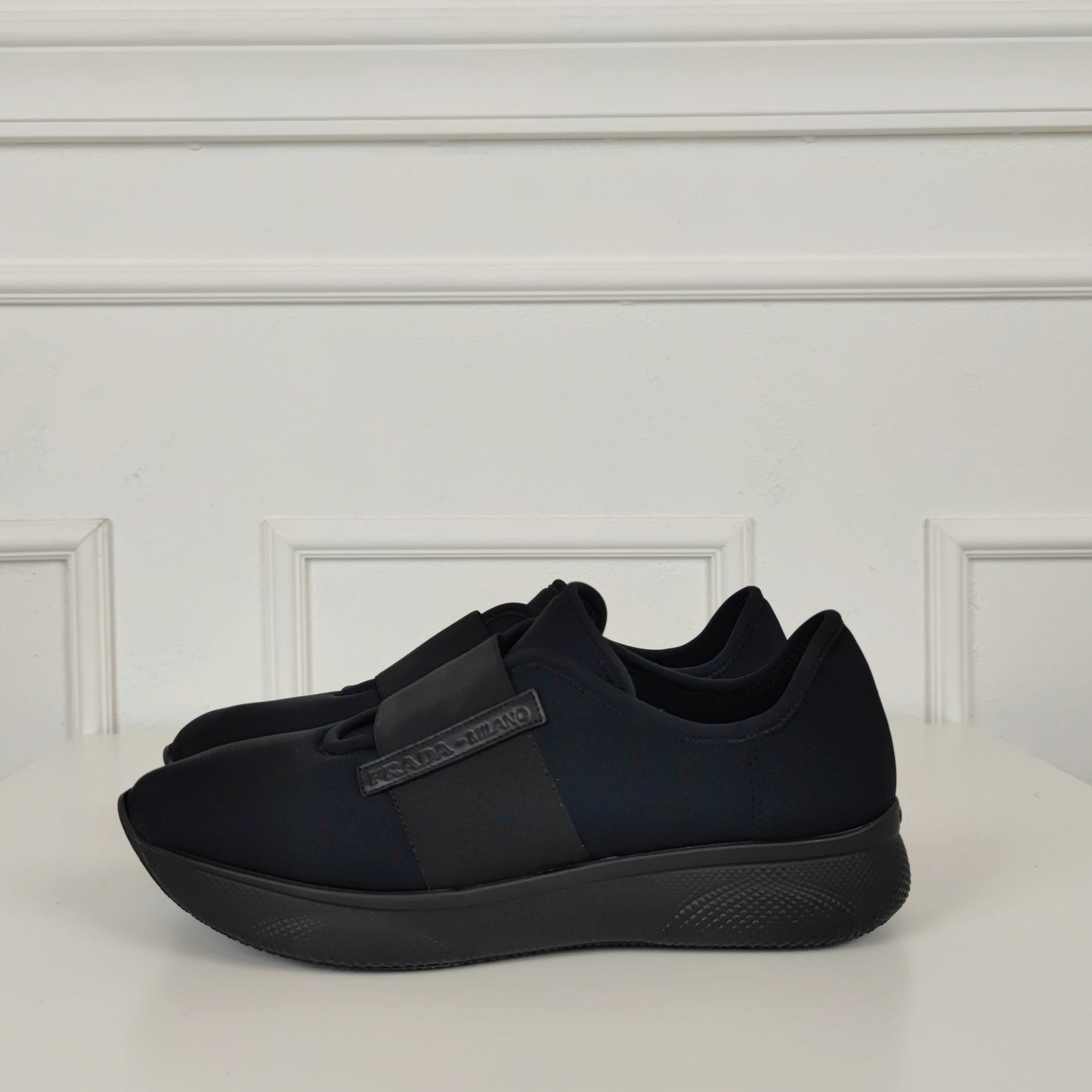 Sneakers Prada nere neoprene