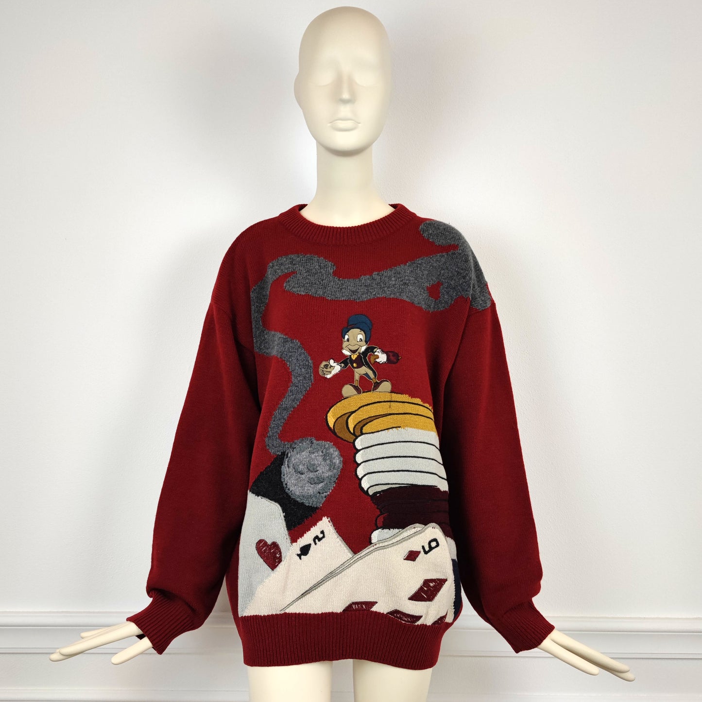 Maglione vintage Iceberg Grillo Parlante 1993