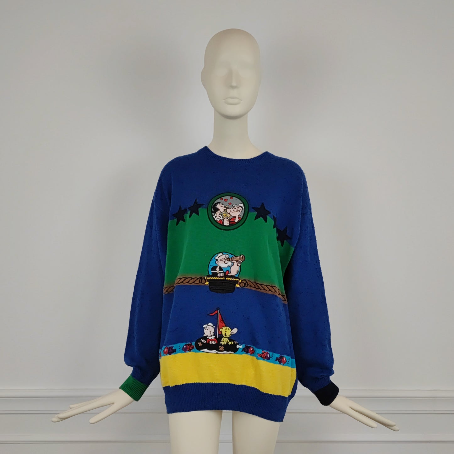 Maglione vintage Jc de Castelbajac 1988 popeye