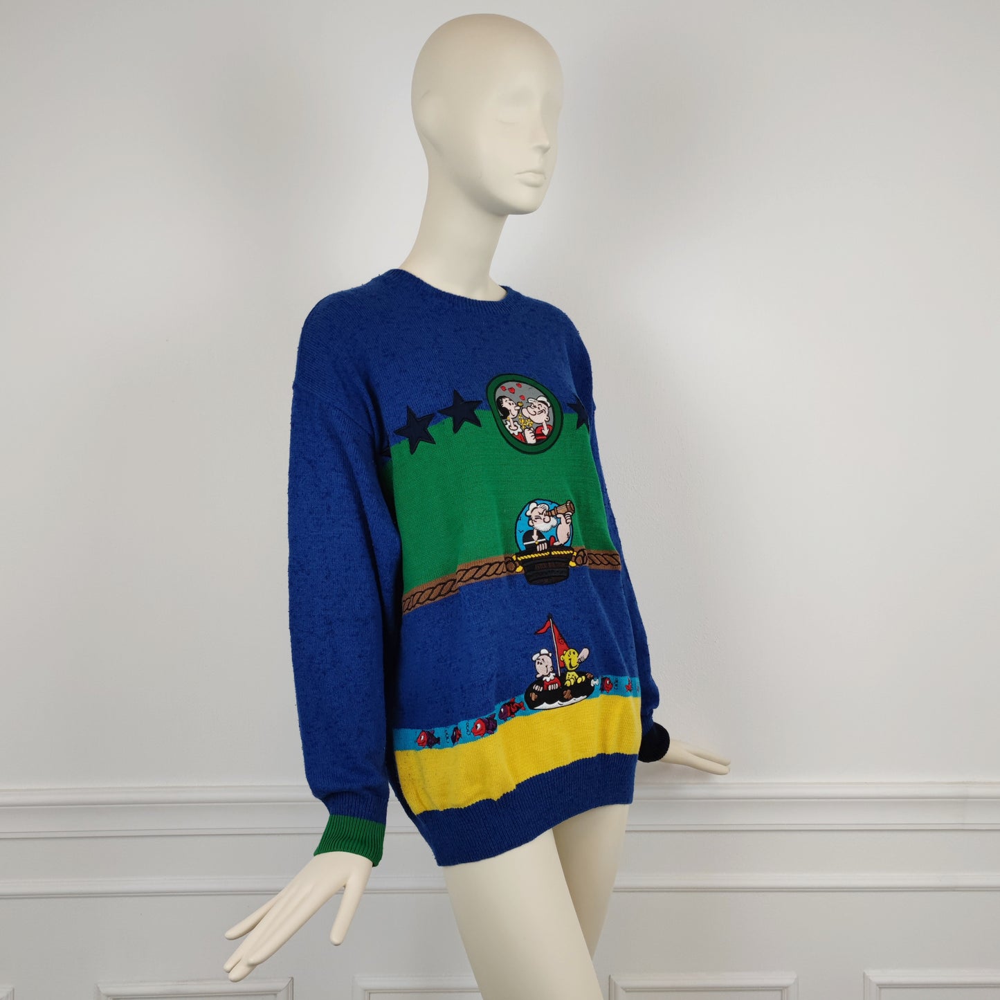 Maglione vintage Jc de Castelbajac 1988 popeye