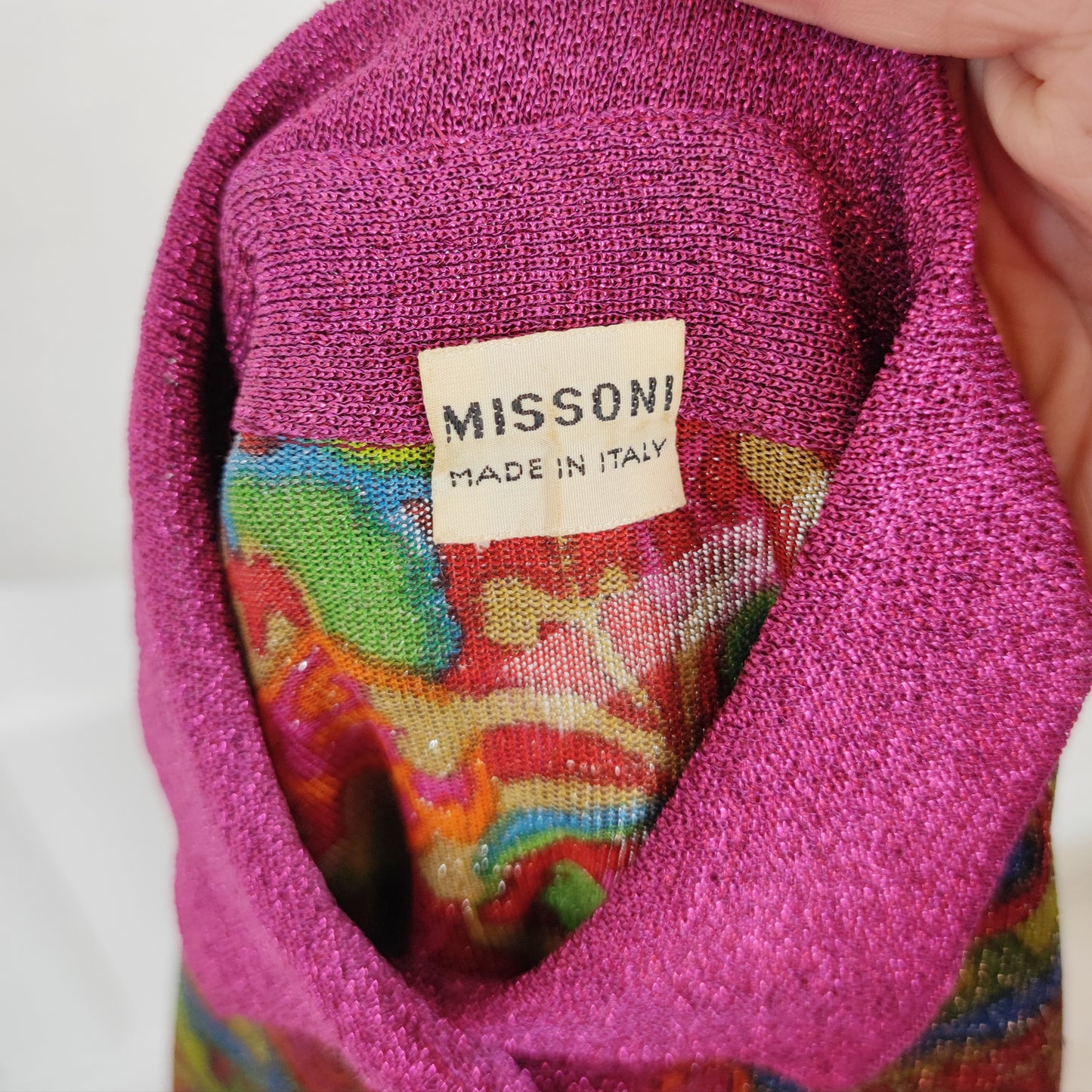 Abito vintage Missoni lurex stampa floreale