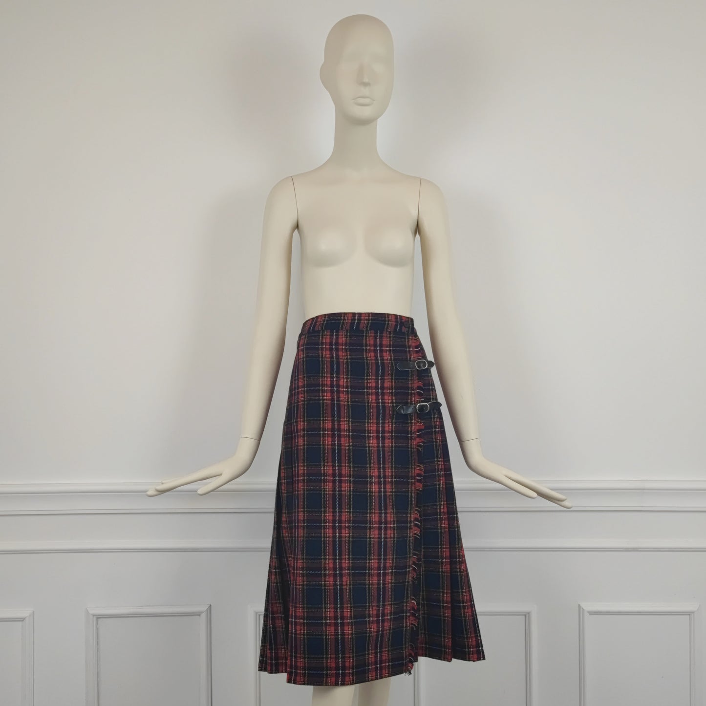 kilt rosso e blu