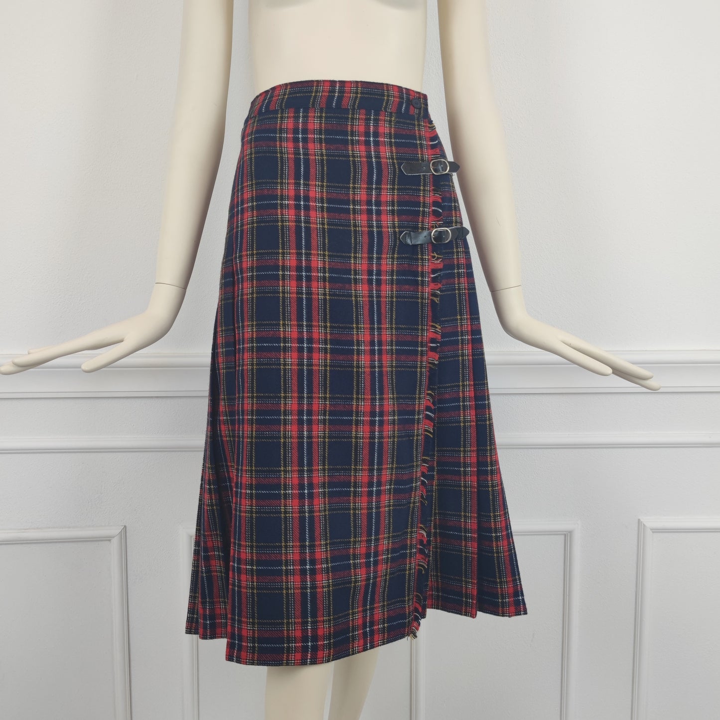 kilt rosso e blu