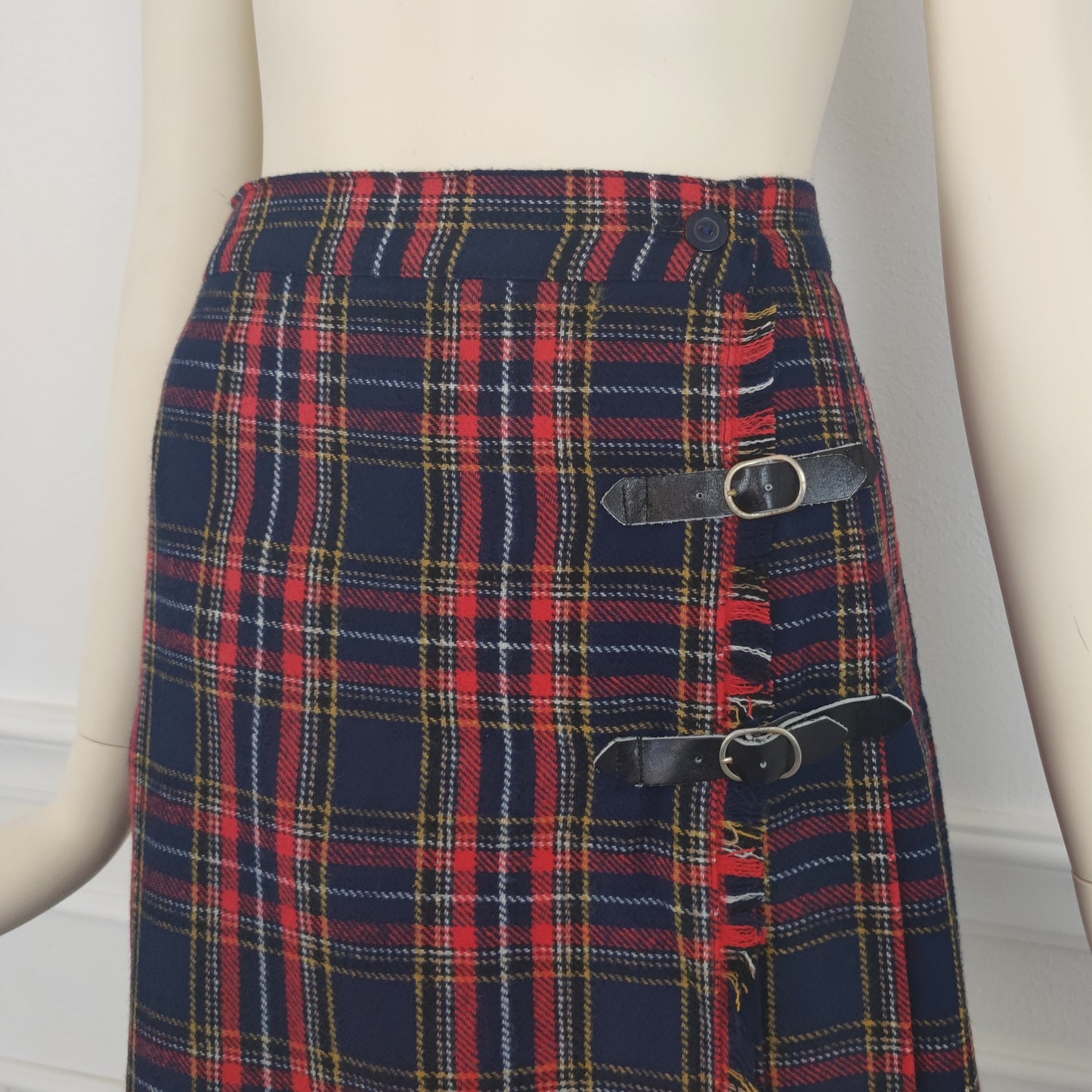 kilt rosso e blu