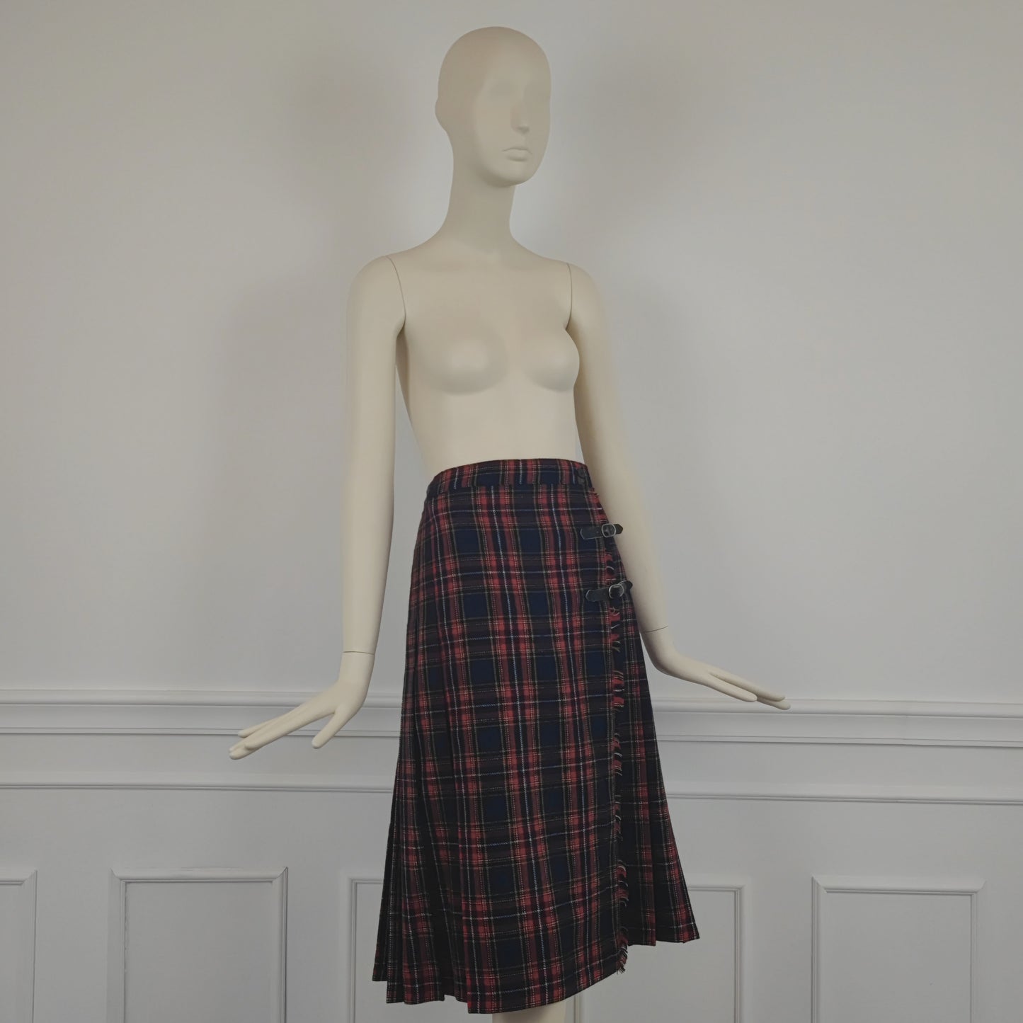 kilt rosso e blu