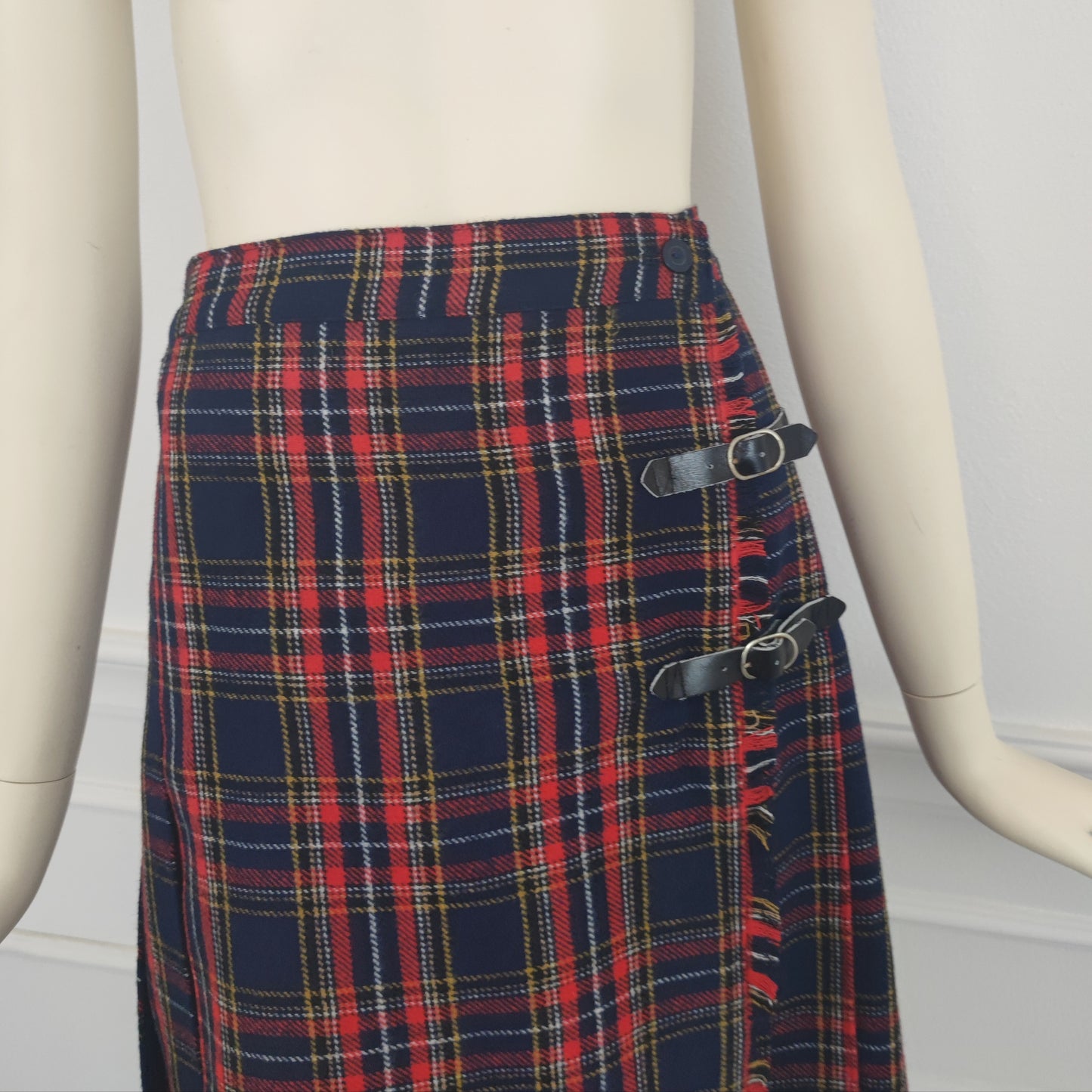 kilt rosso e blu