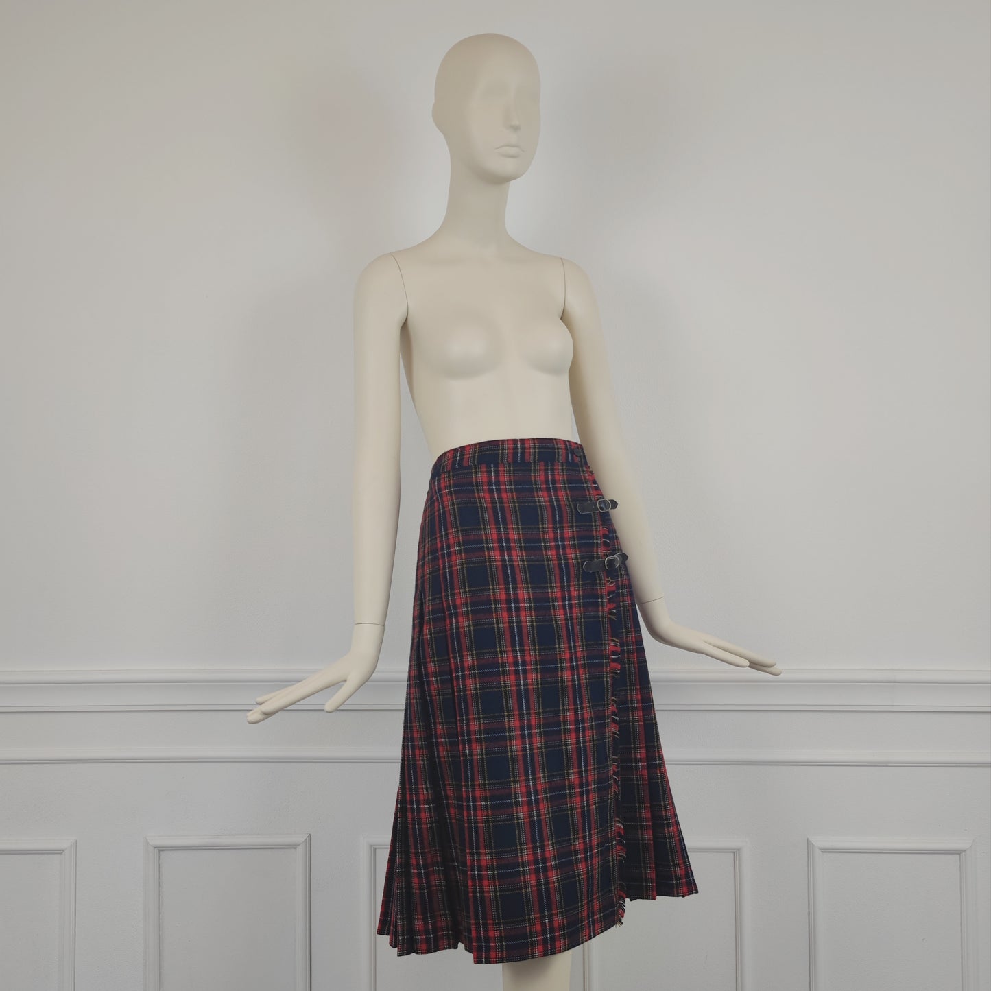 kilt rosso e blu