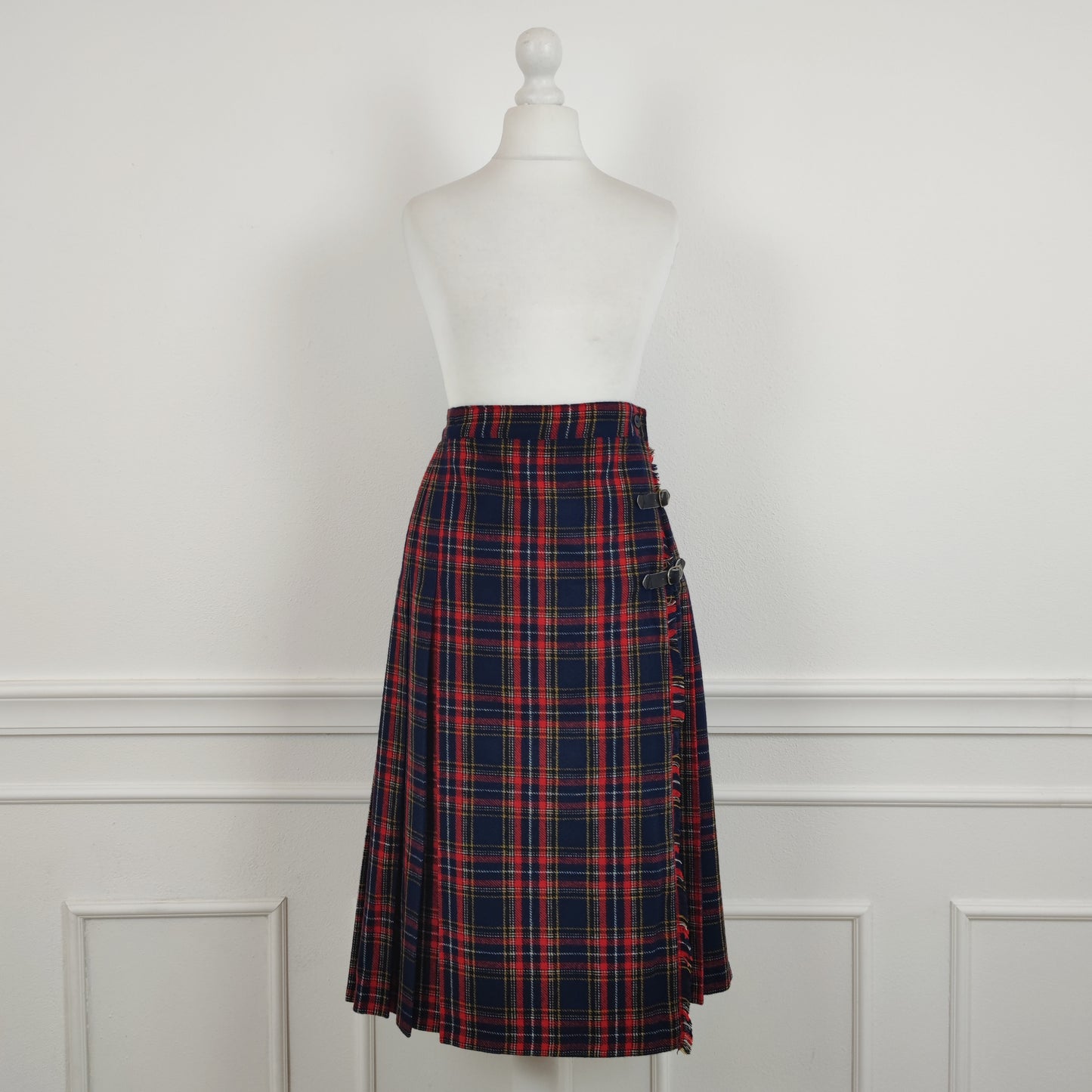 kilt rosso e blu