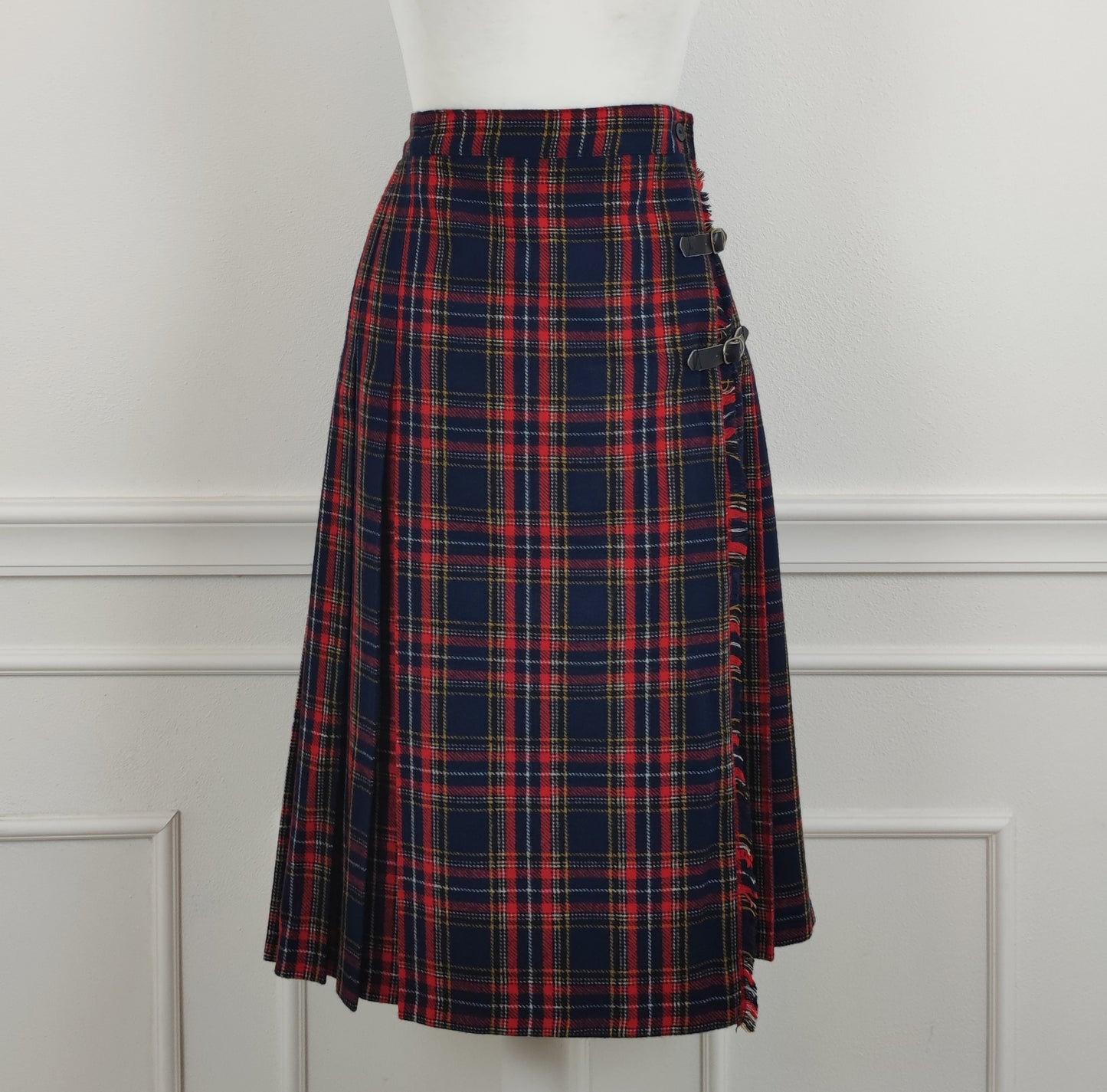 kilt rosso e blu