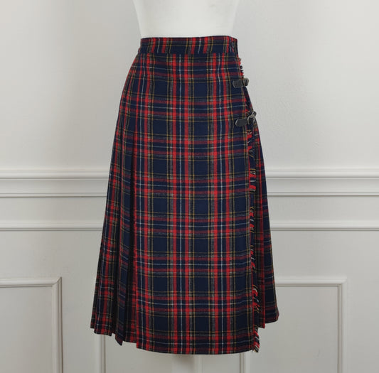 kilt rosso e blu