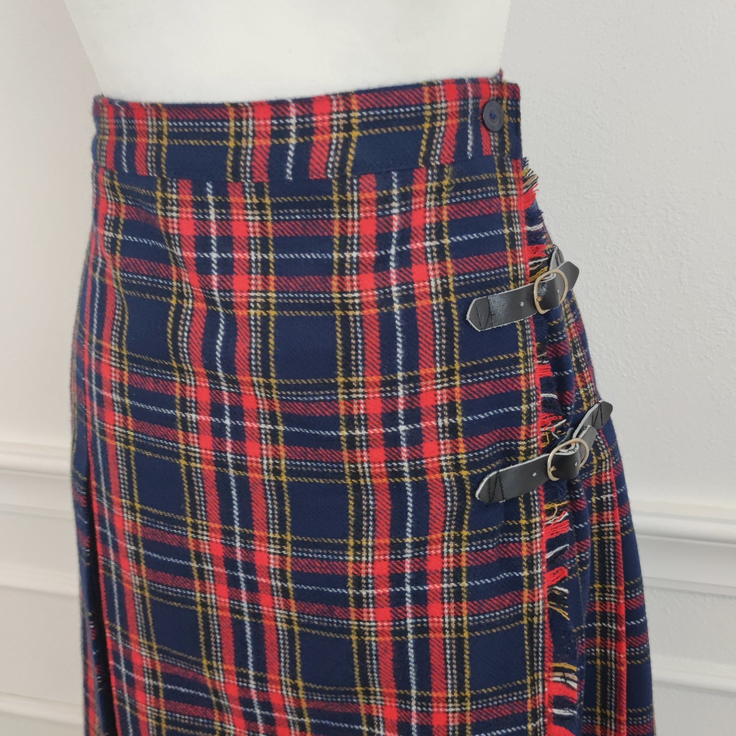 kilt rosso e blu