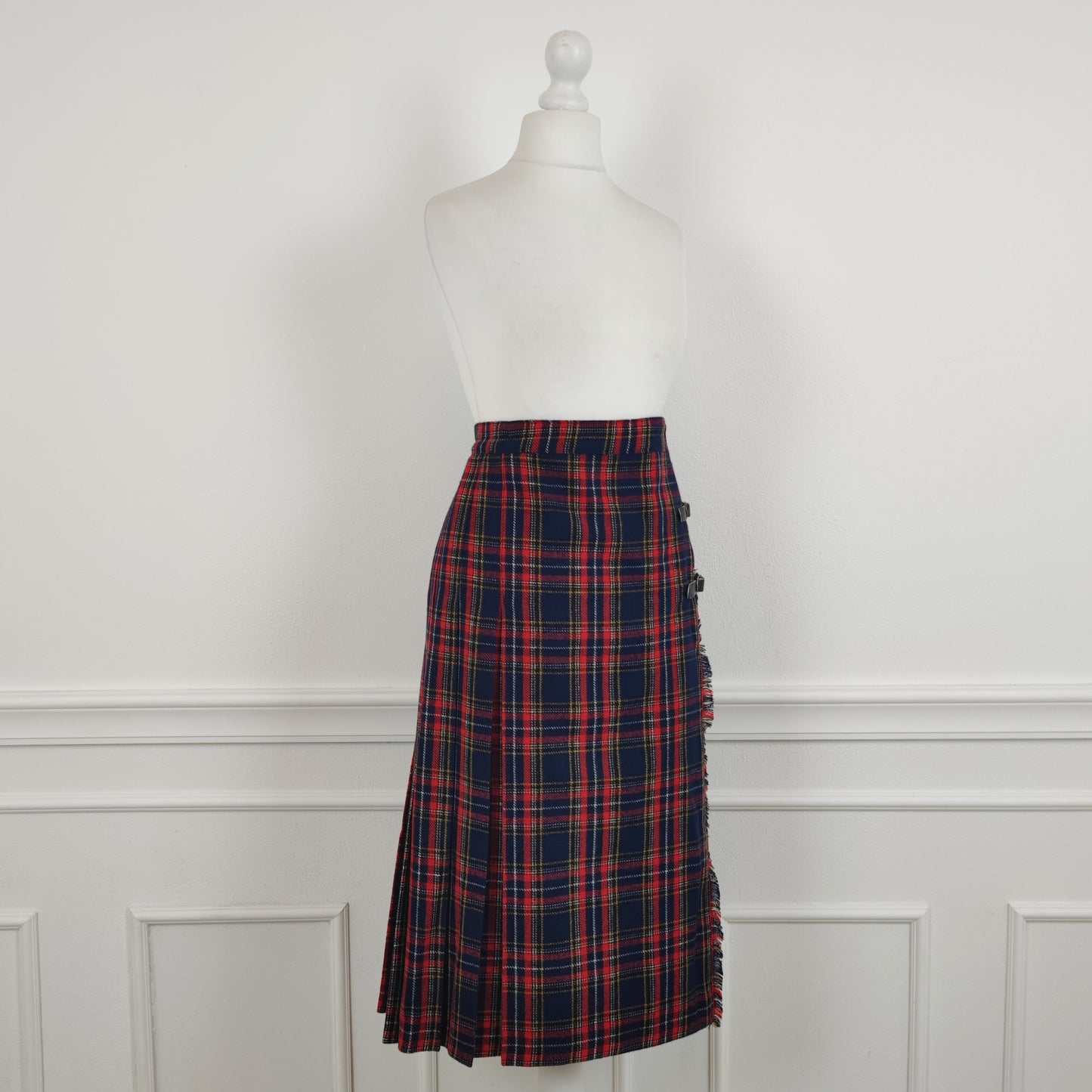 kilt rosso e blu