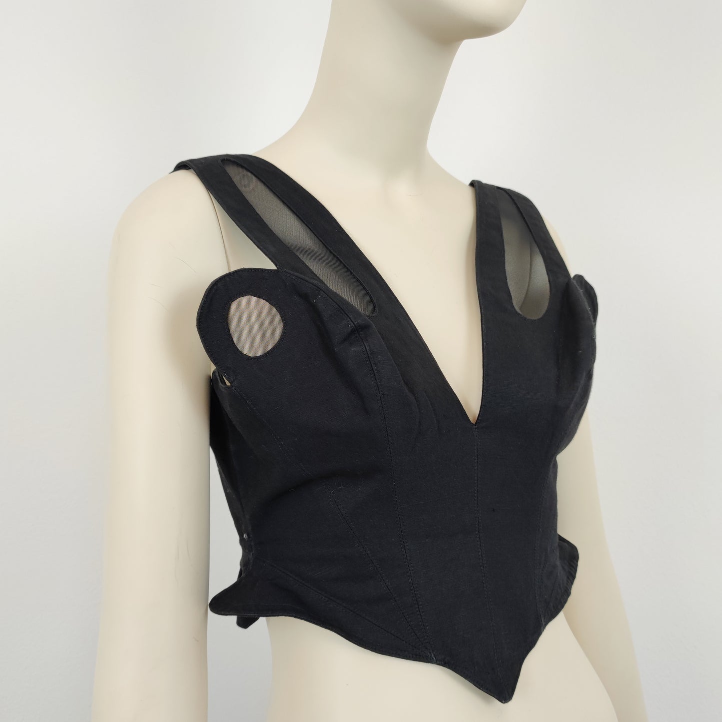 Butterfly bustier Thierry Mugler vintage '80s