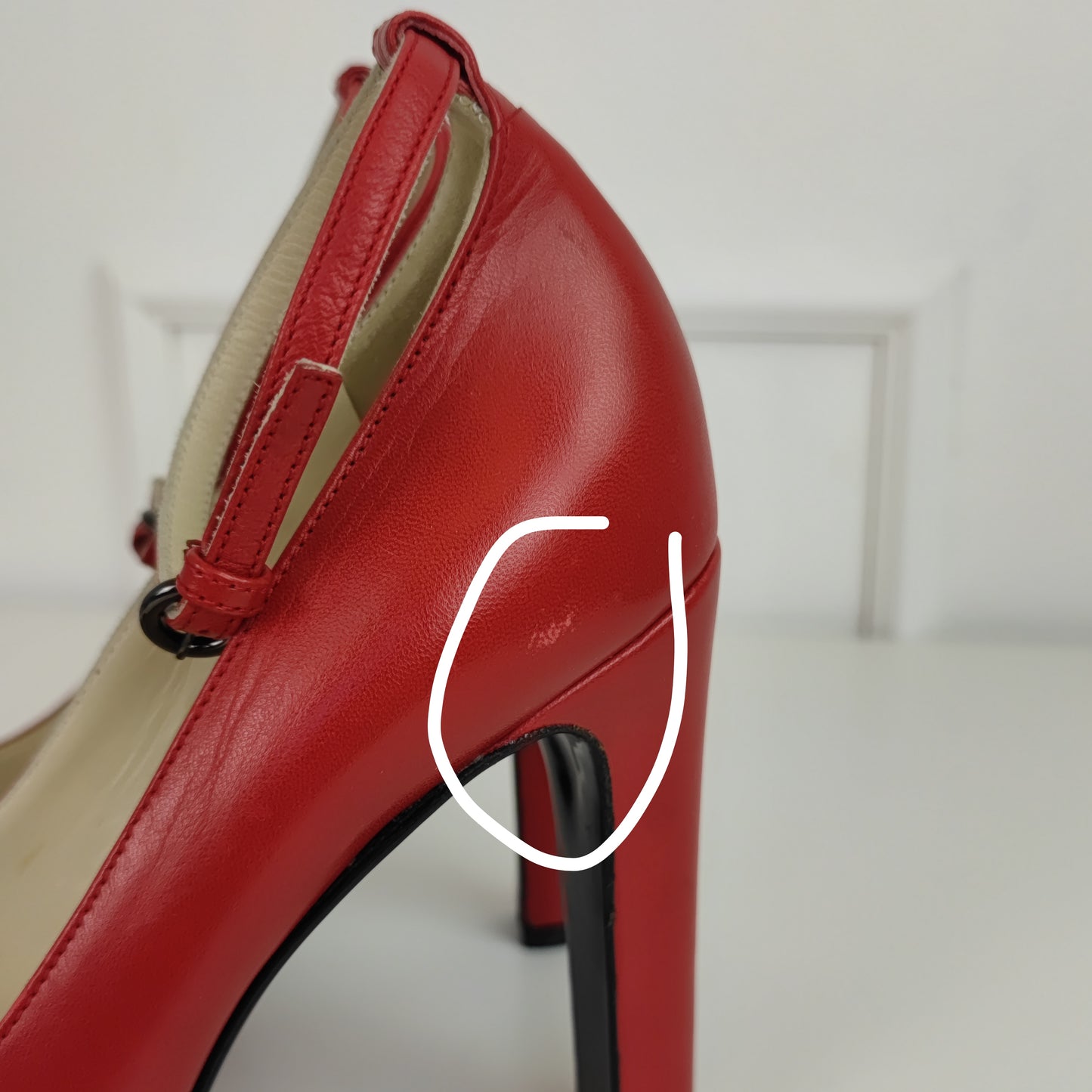 scarpe Miu Miu anni '90 pelle rossa