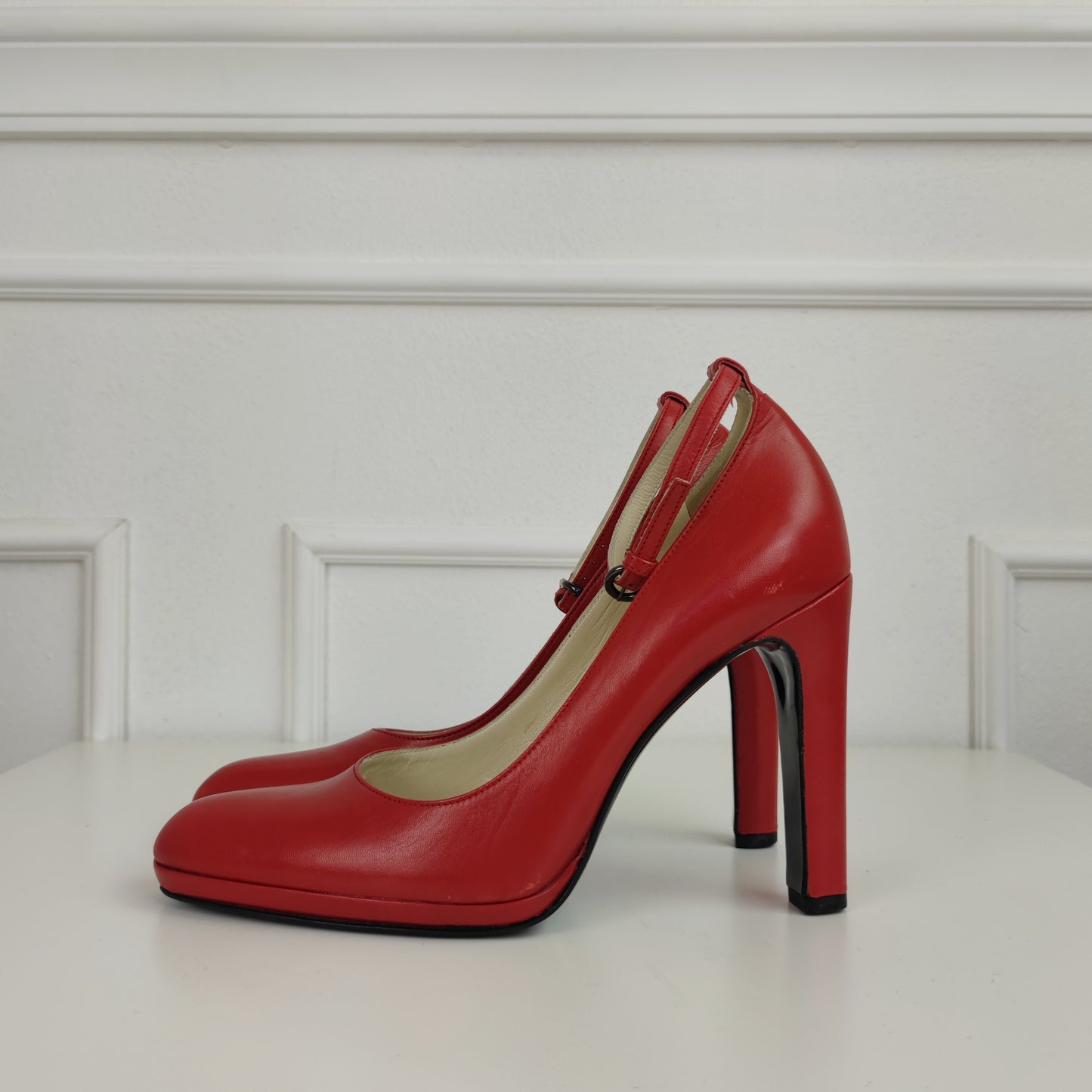 scarpe Miu Miu anni '90 pelle rossa