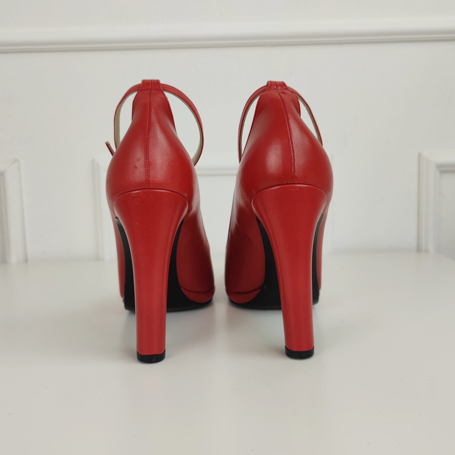 scarpe Miu Miu anni '90 pelle rossa