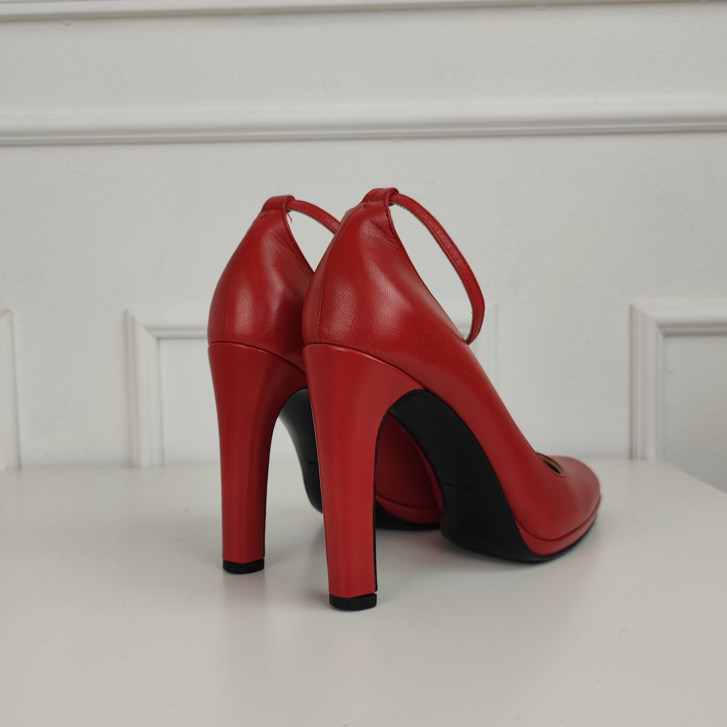 scarpe Miu Miu anni '90 pelle rossa