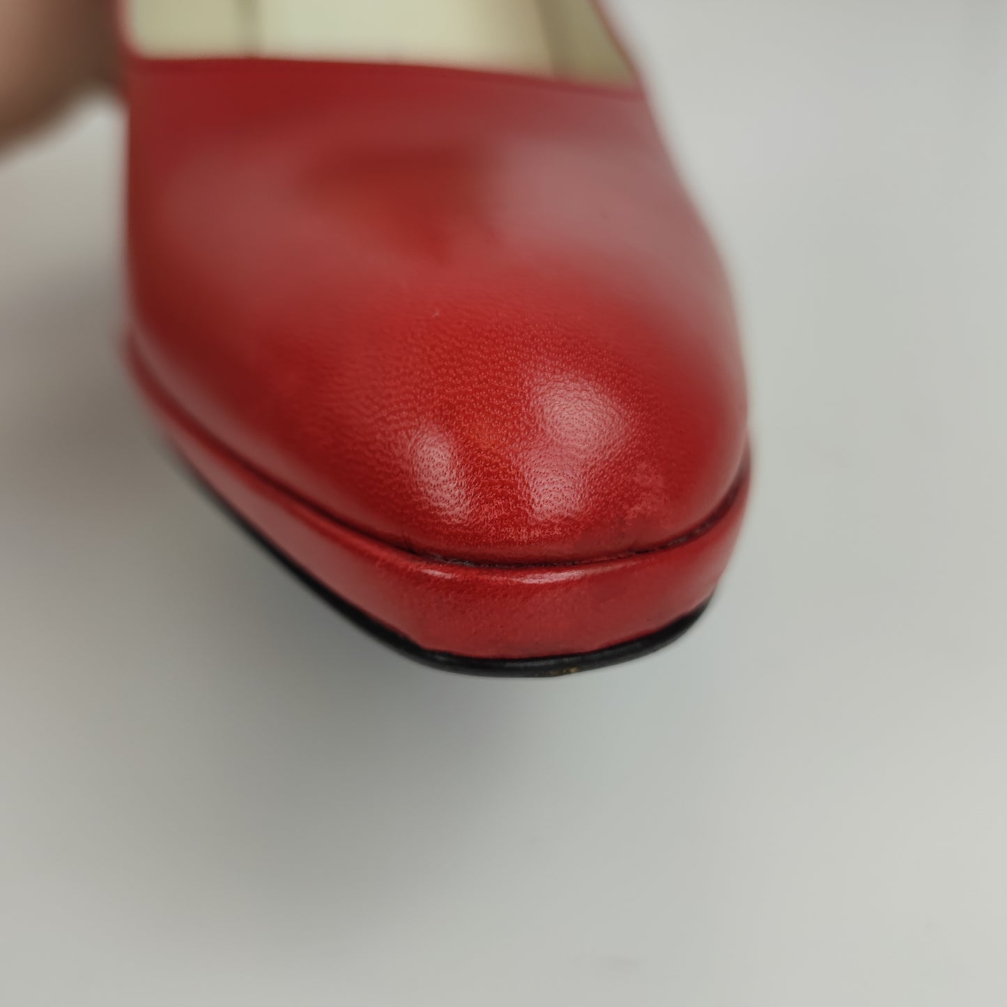 scarpe Miu Miu anni '90 pelle rossa