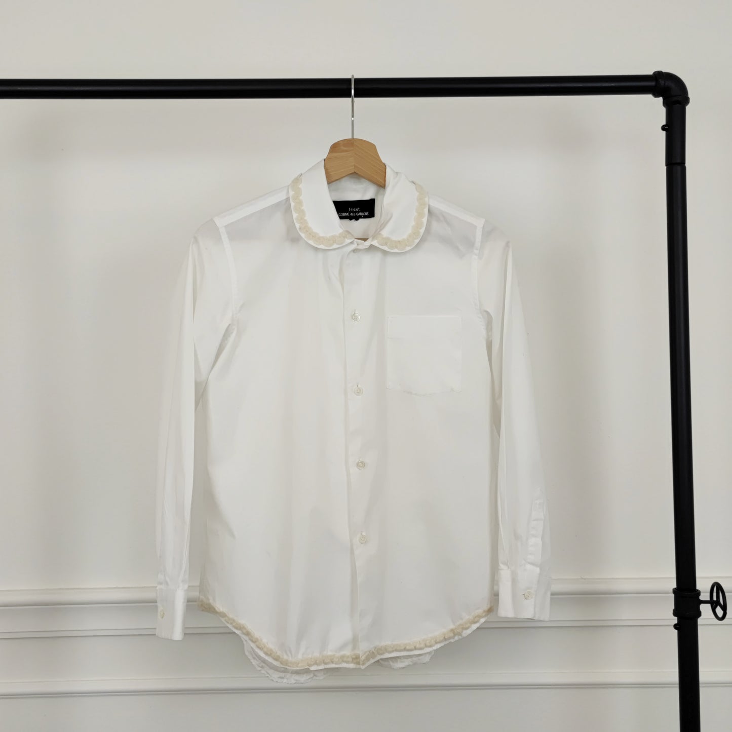 Camicia bianca Comme des Garçons tricot 2016