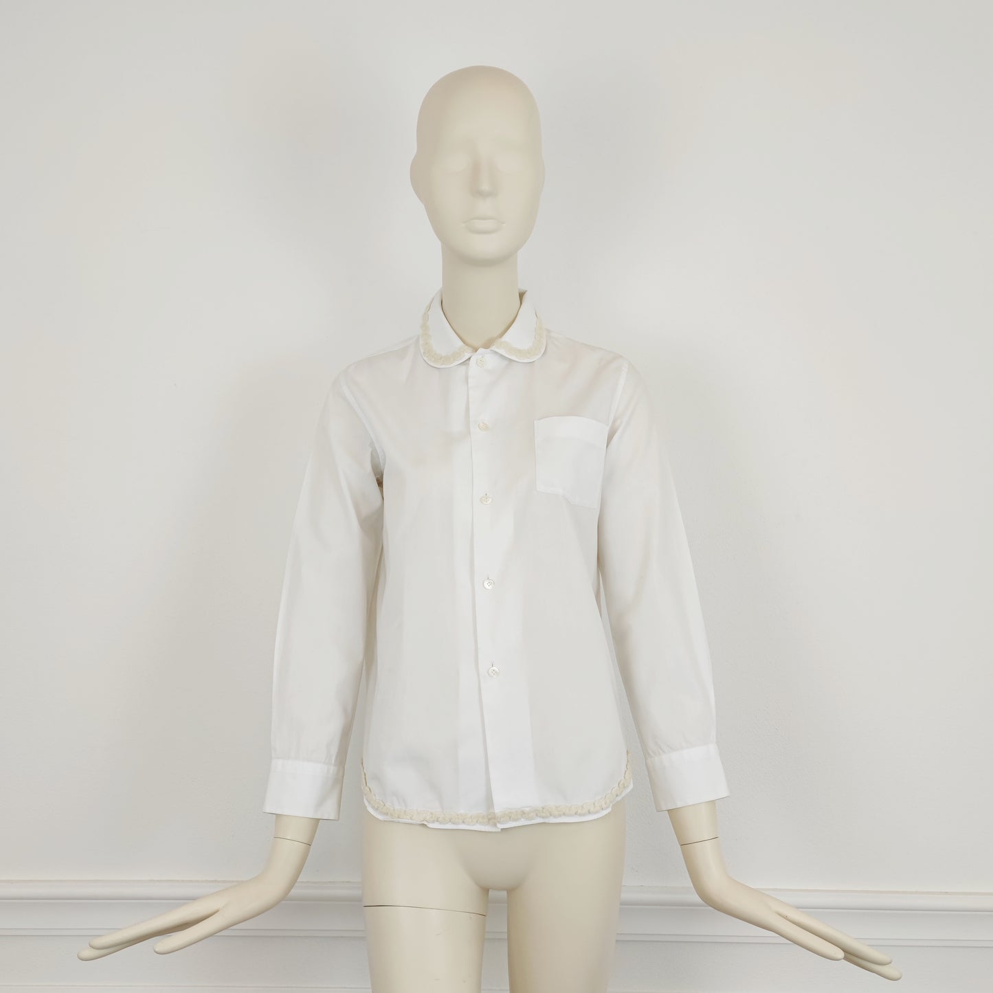 Camicia bianca Comme des Garçons tricot 2016