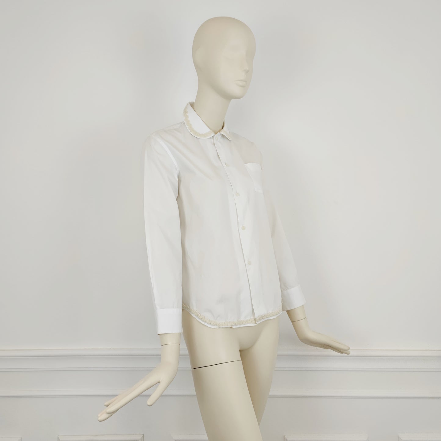 Camicia bianca Comme des Garçons tricot 2016