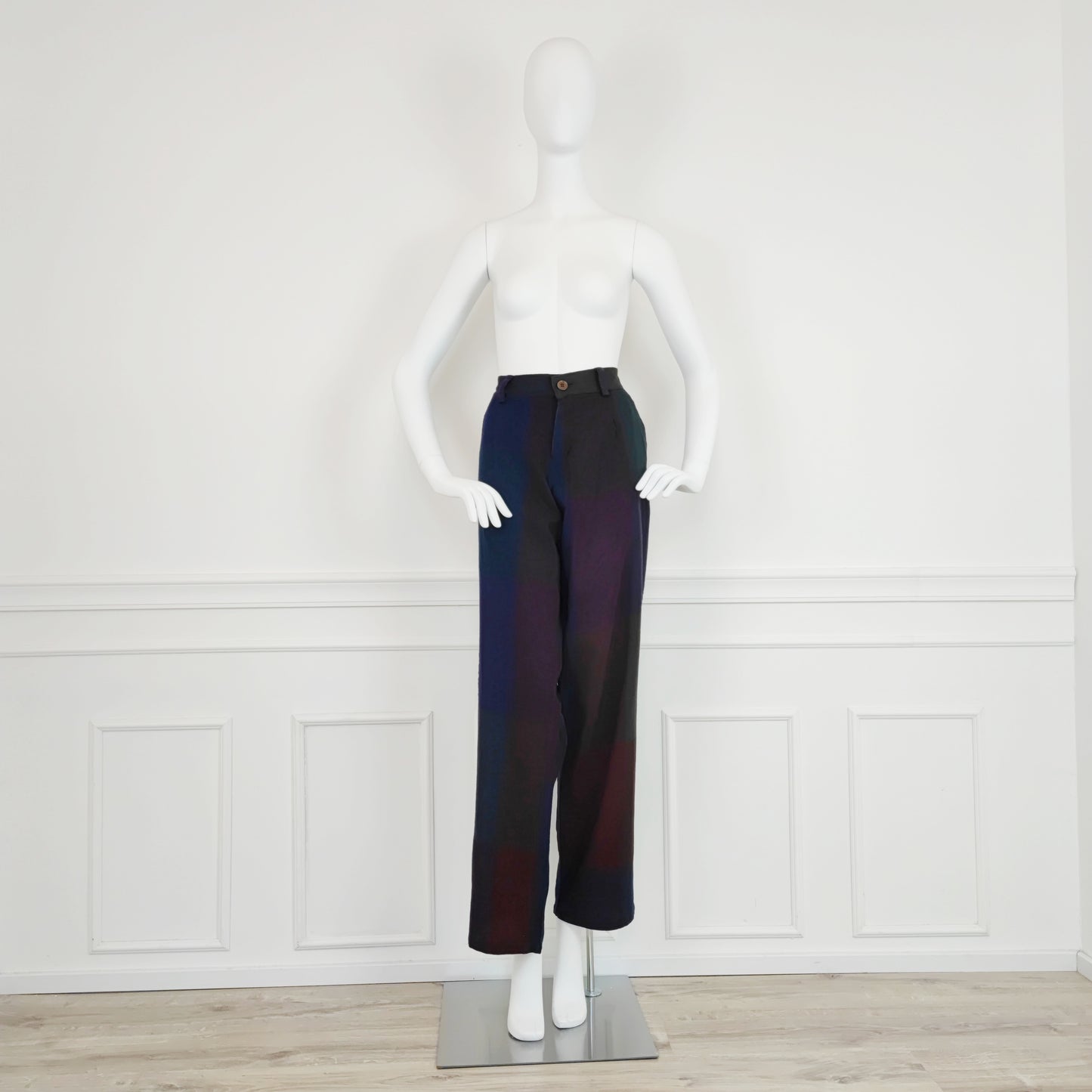 Pantaloni Y'S Yohji Yamamoto maxi quadri