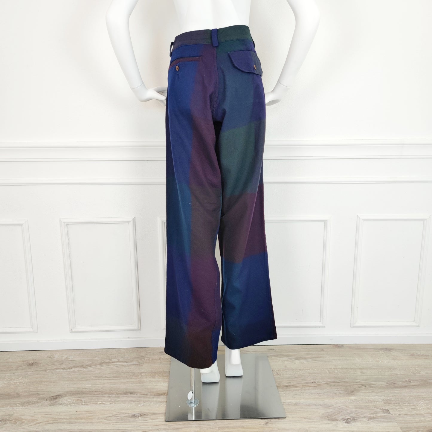 Pantaloni Y'S Yohji Yamamoto maxi quadri