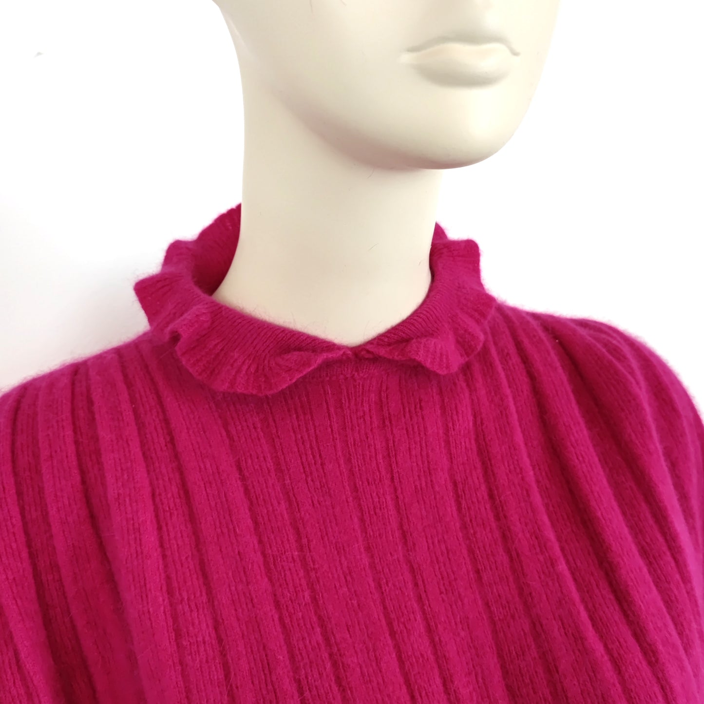 Maglioncino vintage rosa fucsia