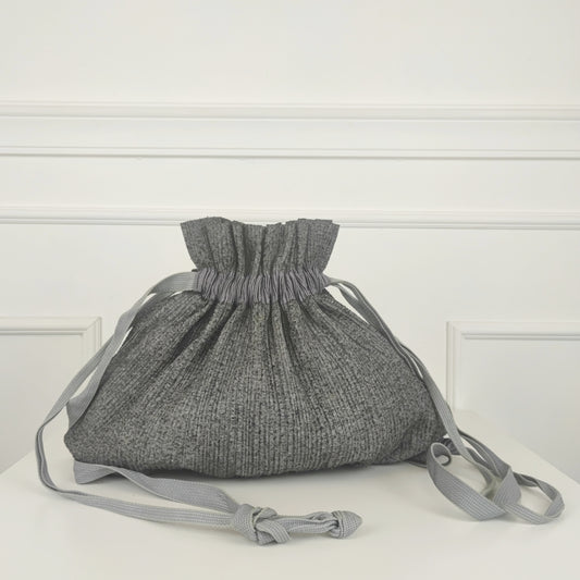 Borsa zainetto Pleats Please Issy Miyake grigio