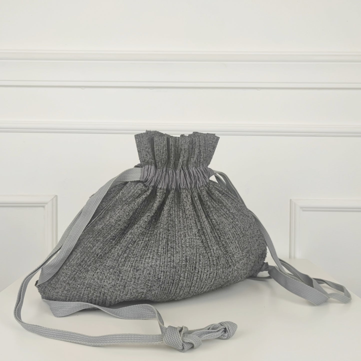 Borsa zainetto Pleats Please Issy Miyake grigio