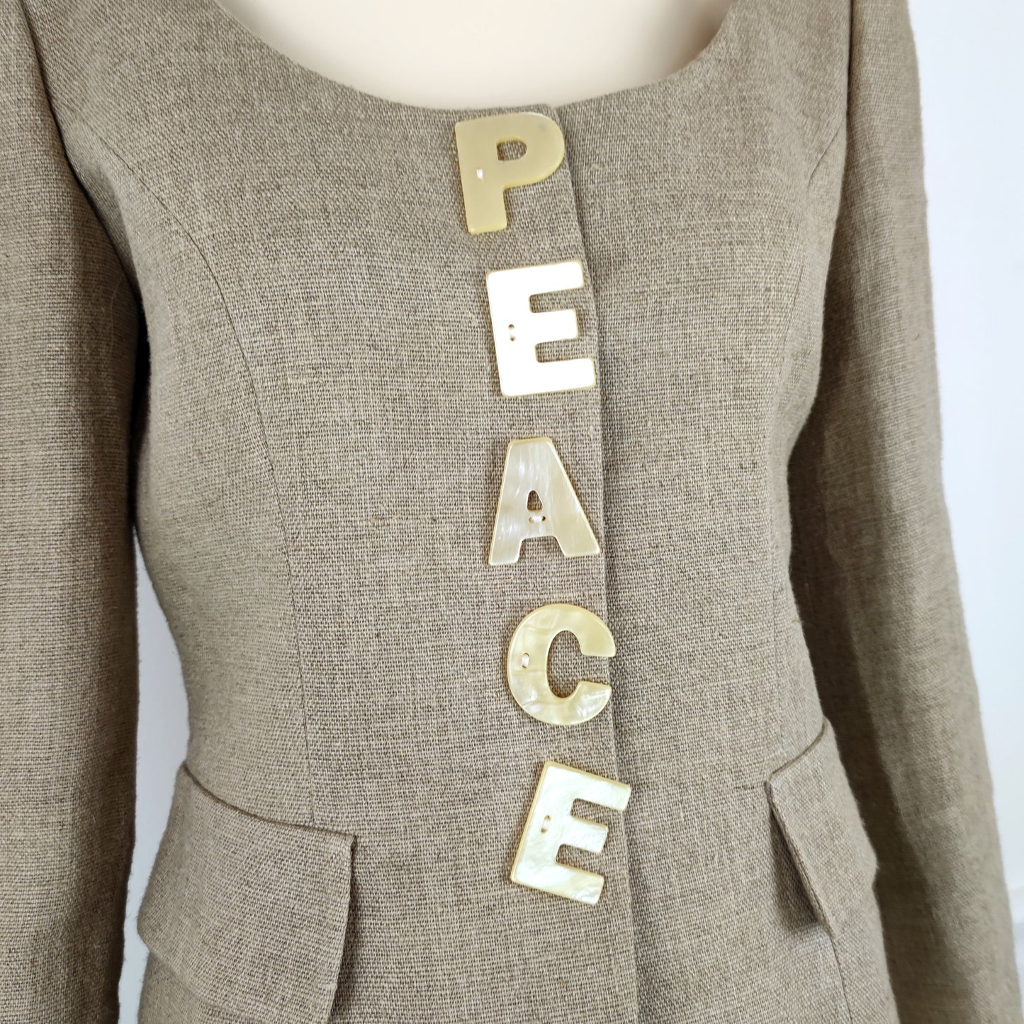 Giacca vintage Moschino "peace"