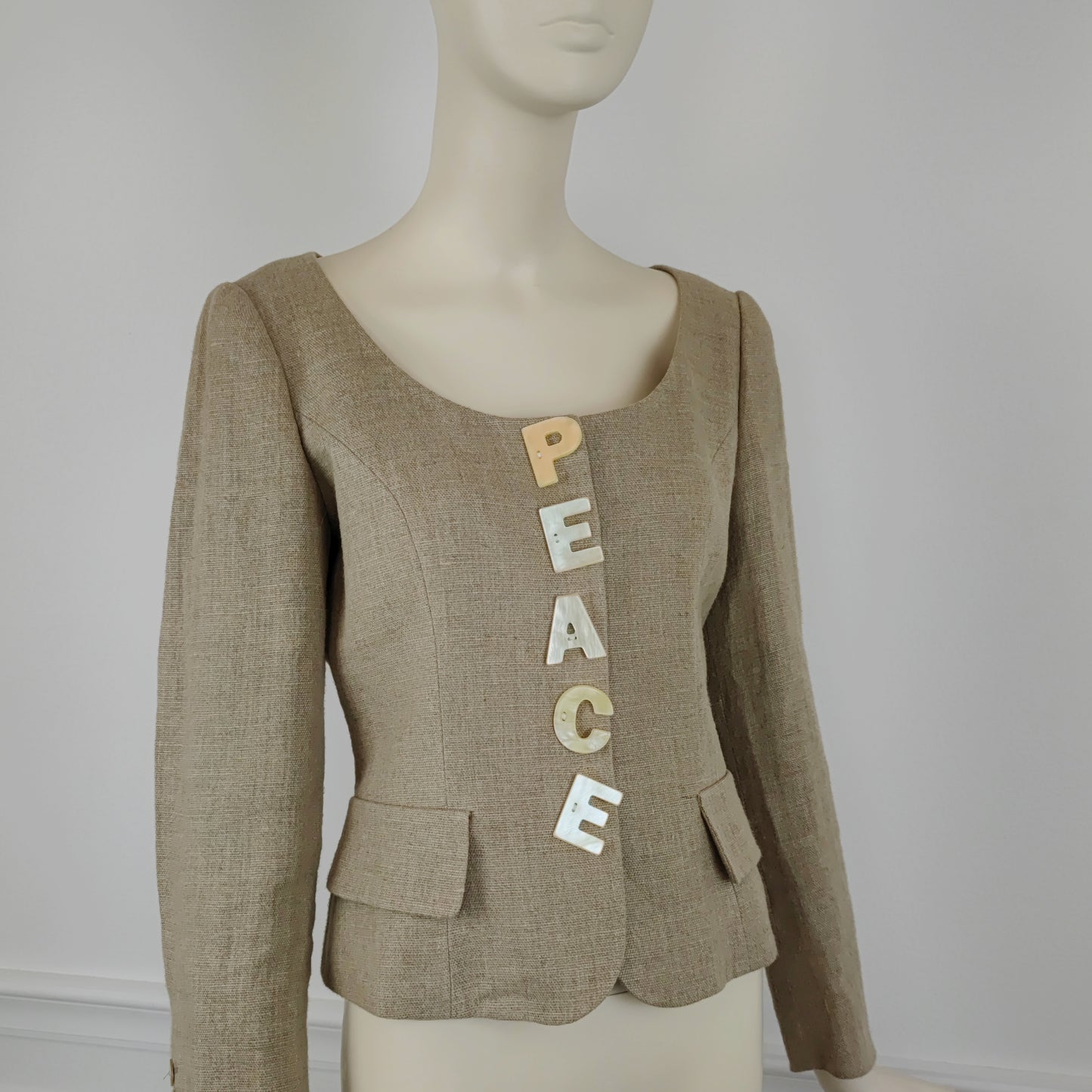 Giacca vintage Moschino "peace"