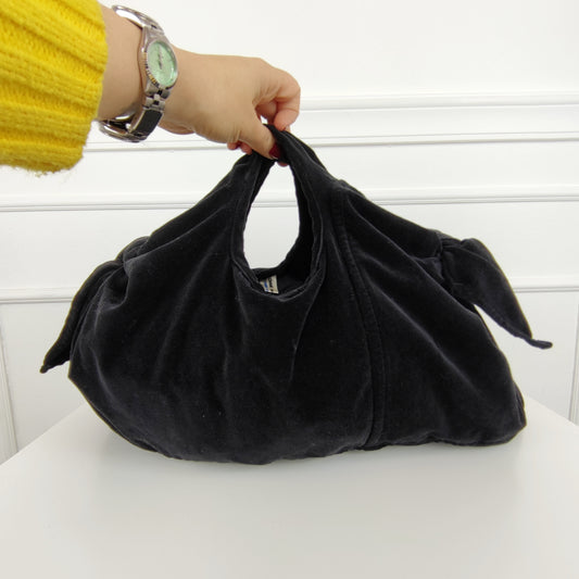 Borsa Comme des Garçons velluto nero