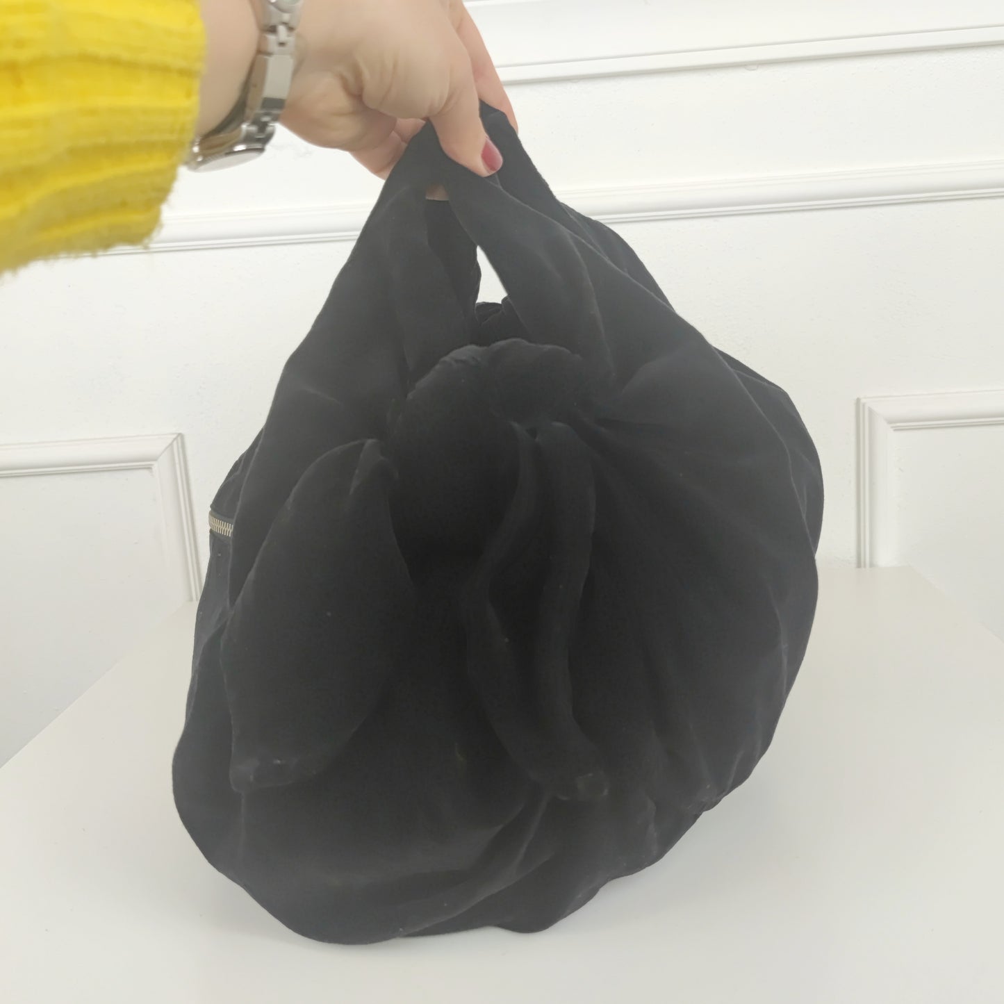 Borsa Comme des Garçons velluto nero