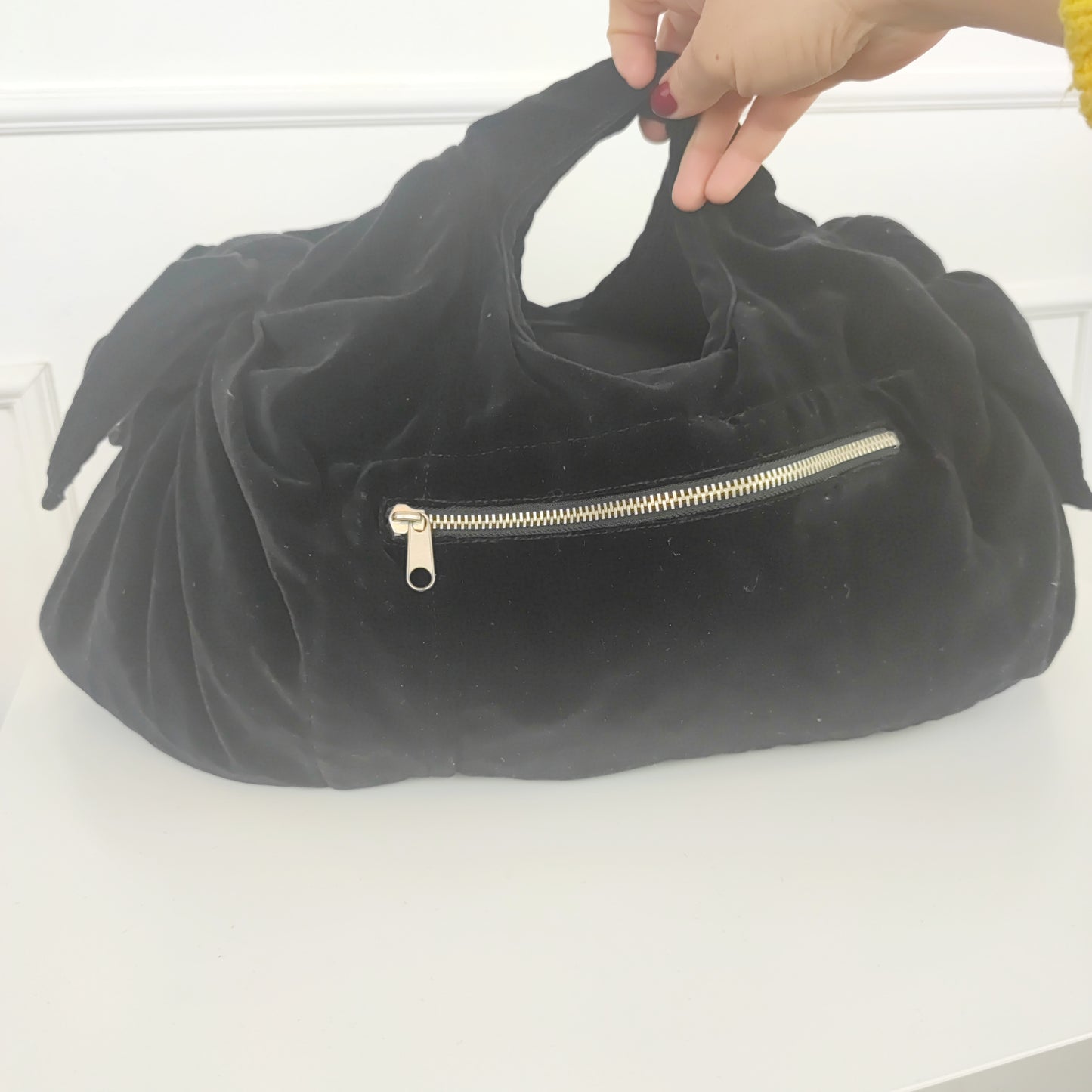 Borsa Comme des Garçons velluto nero