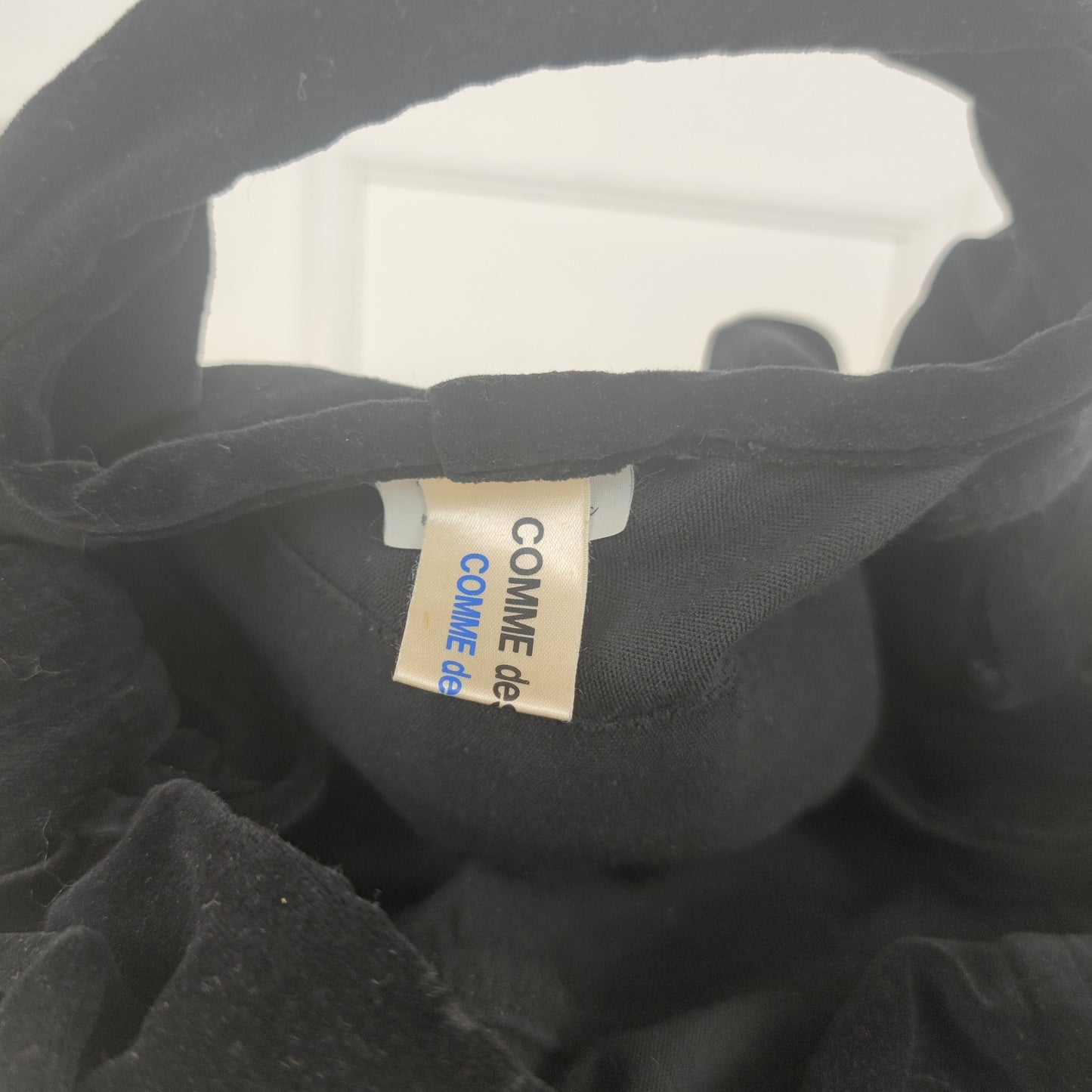 Borsa Comme des Garçons velluto nero