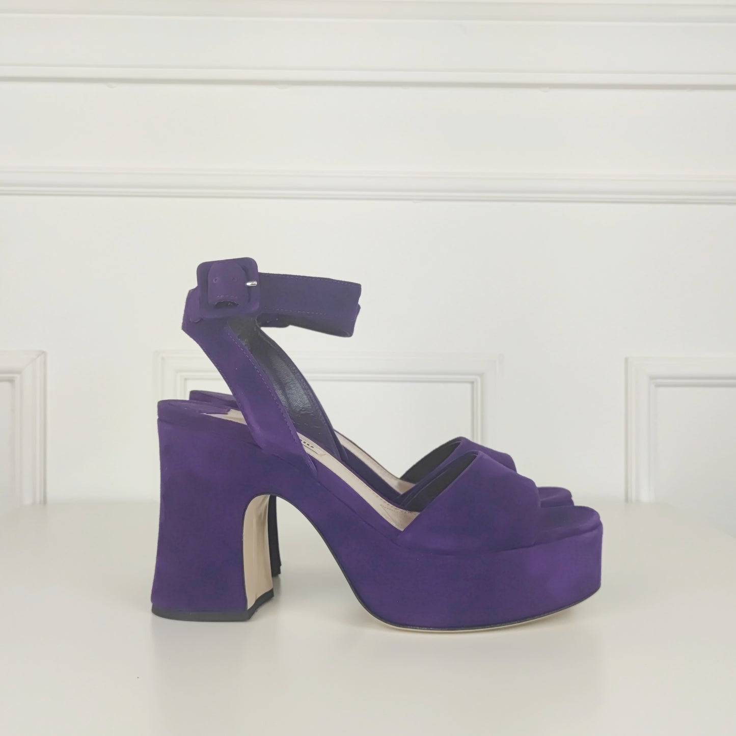 Sandali Miu Miu Suede viola