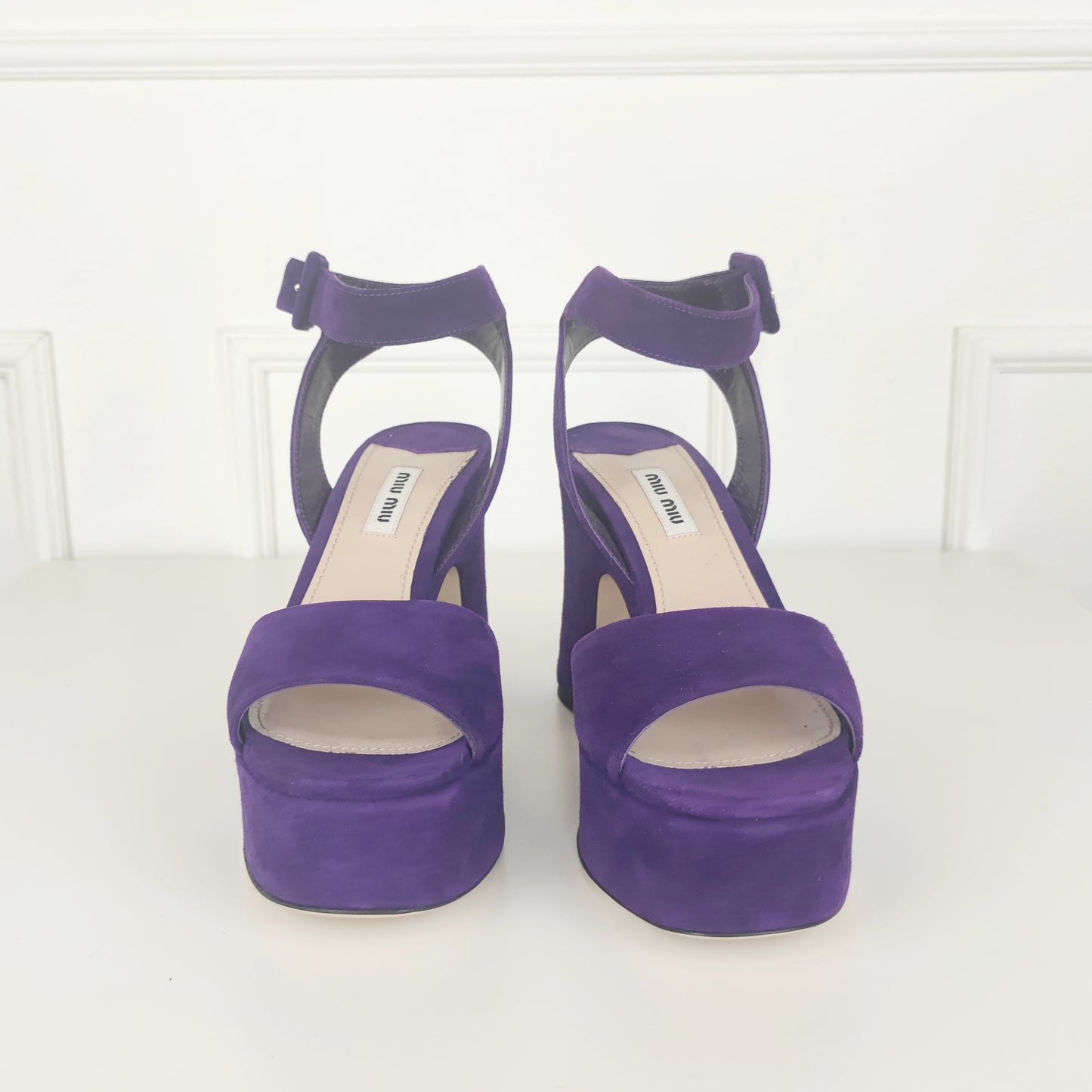 Sandali Miu Miu Suede viola