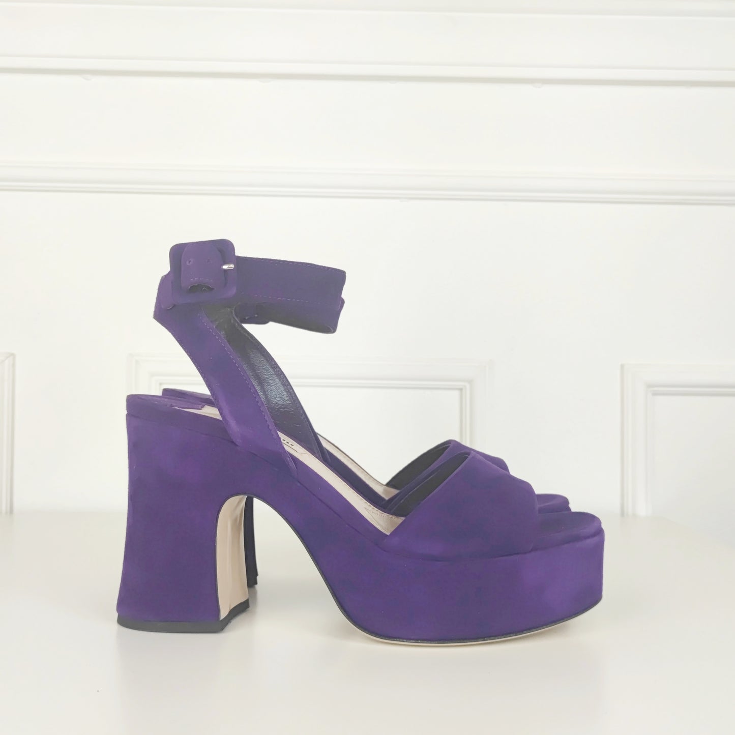 Sandali Miu Miu Suede viola