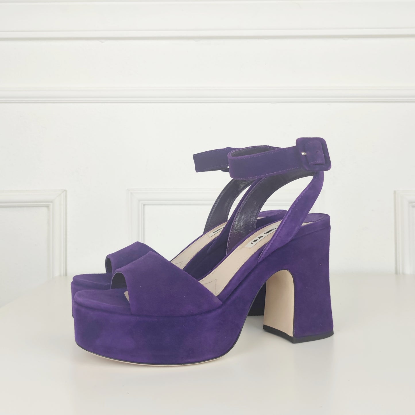 Sandali Miu Miu Suede viola